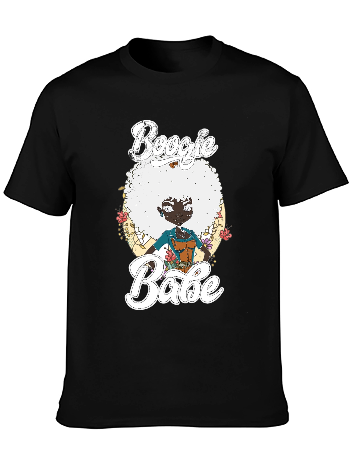 Boogie Babe T-Shirt Black Cotton Tee