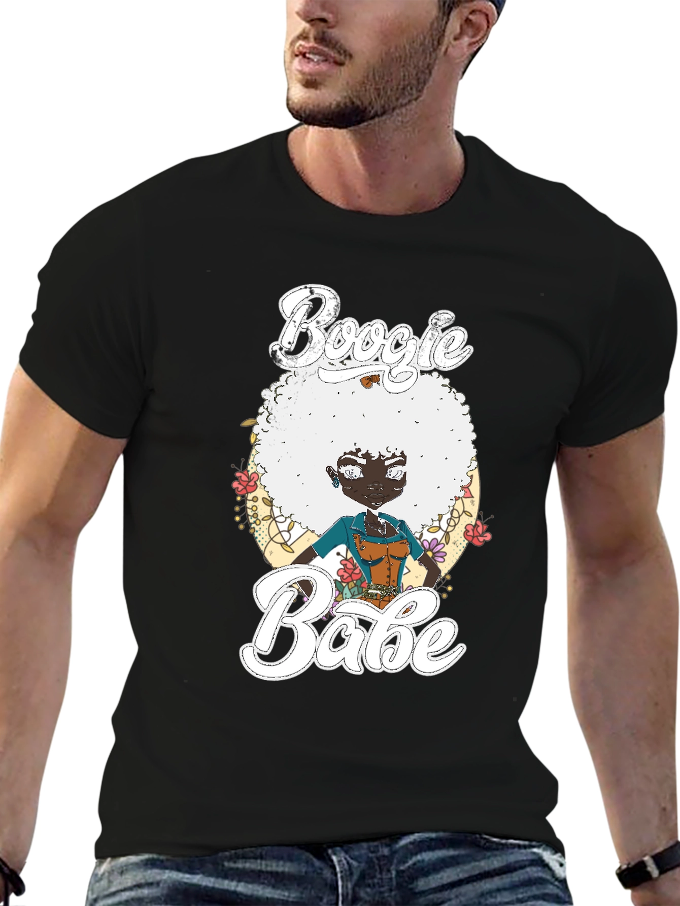 Boogie Babe T-Shirt Black Cotton Tee