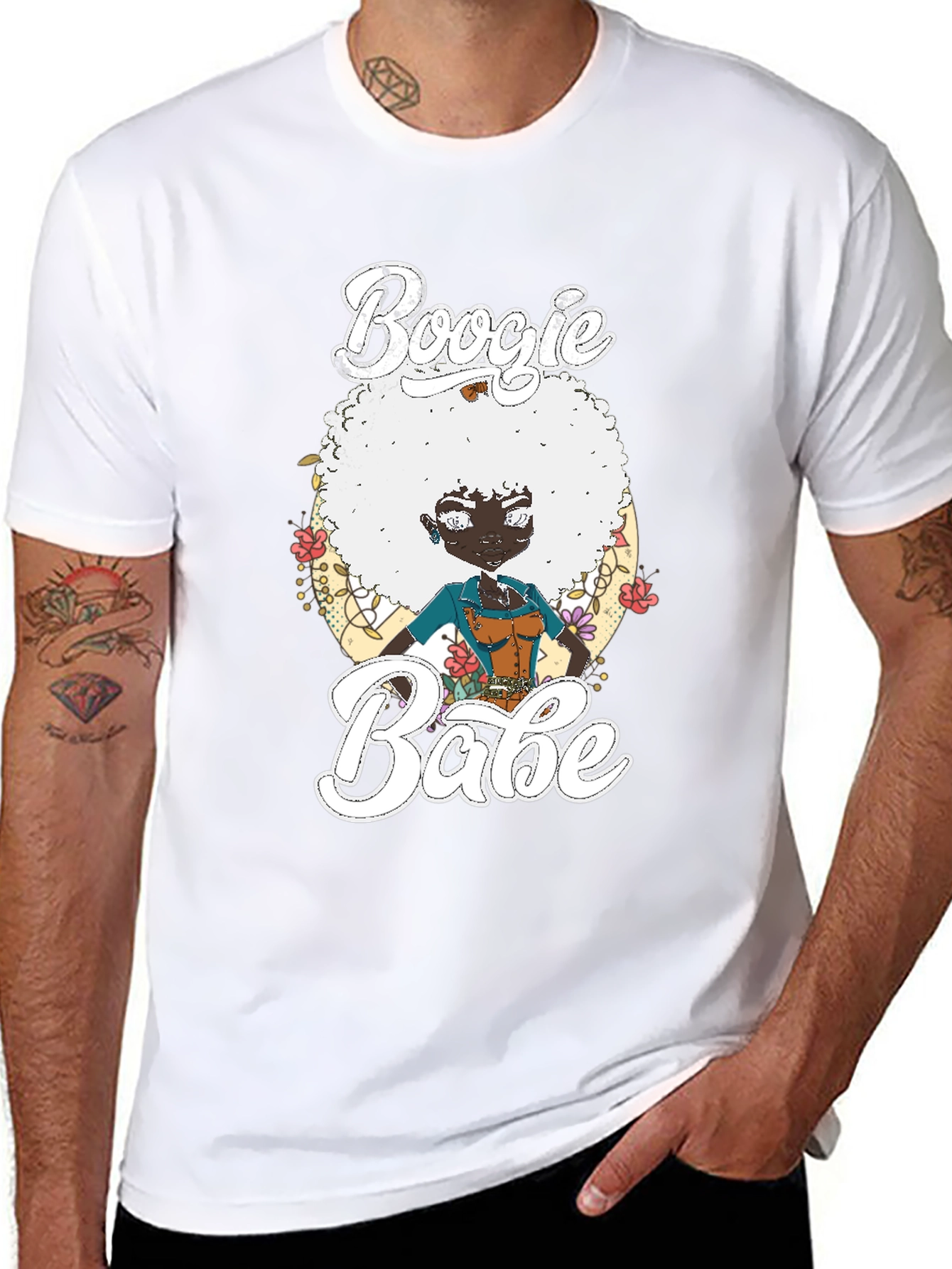 Boogie Babe T-Shirt Black Cotton Tee