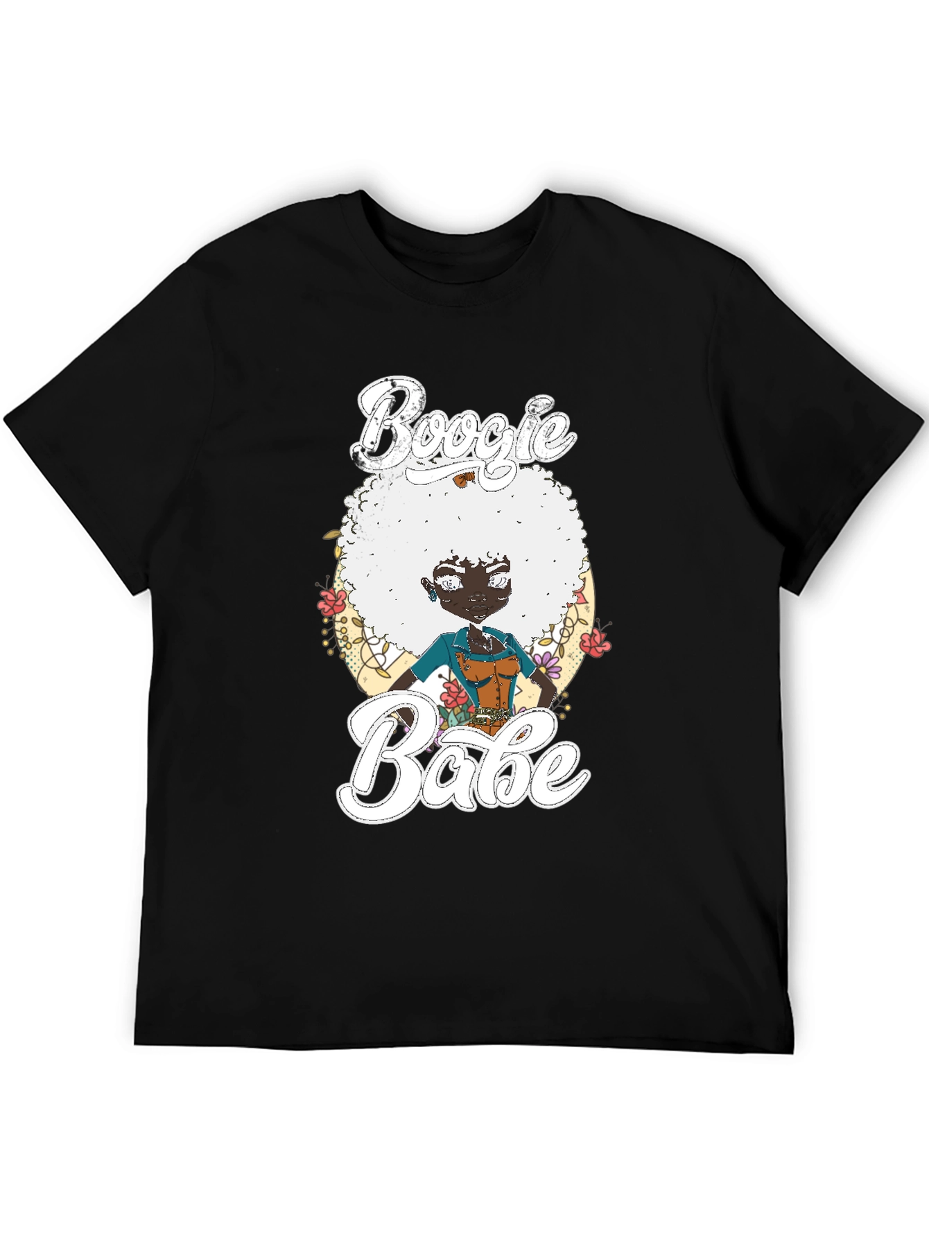 Boogie Babe T-Shirt Black Cotton Tee