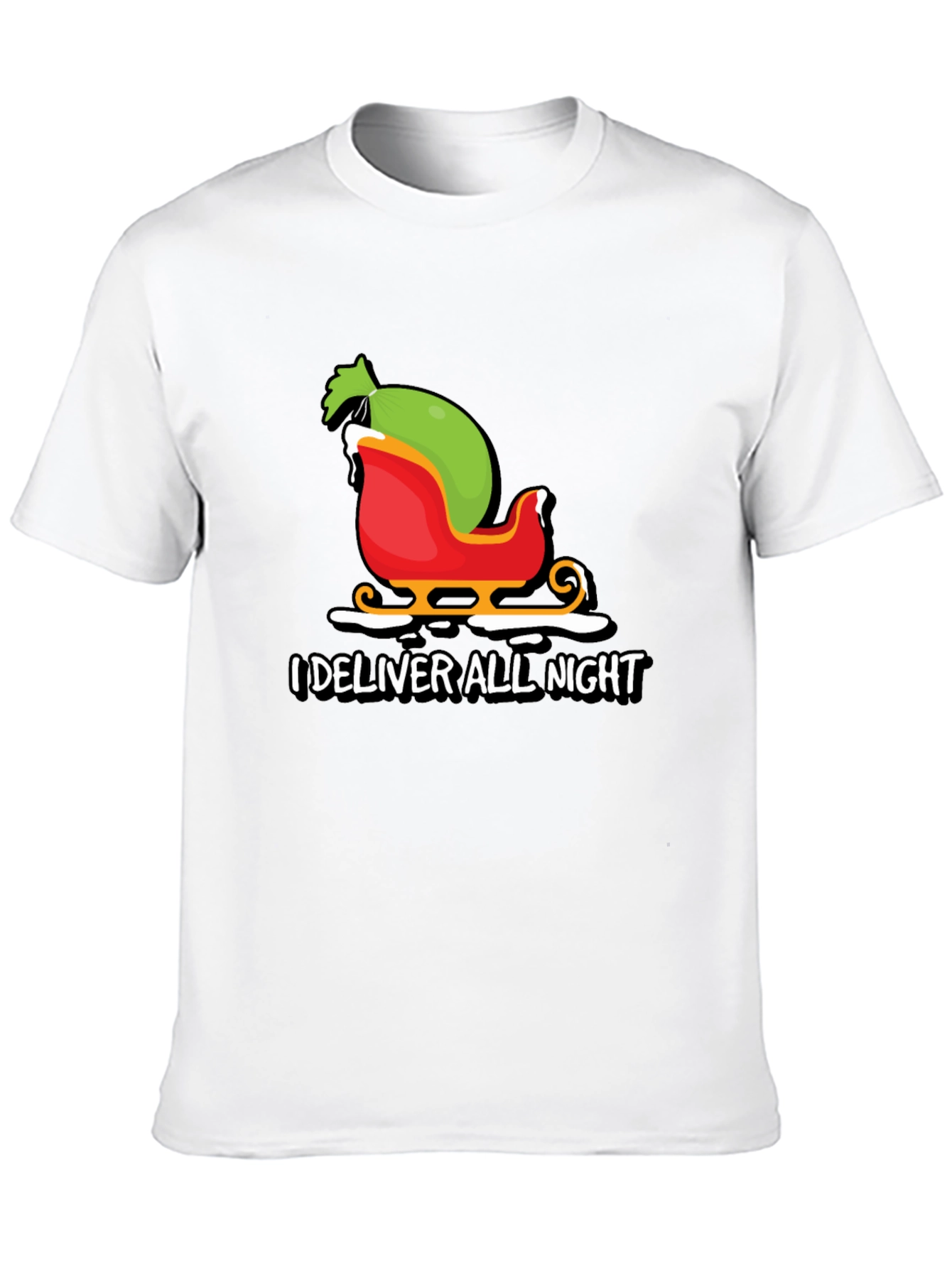I Deliver All Night Christmas Graphic Tee