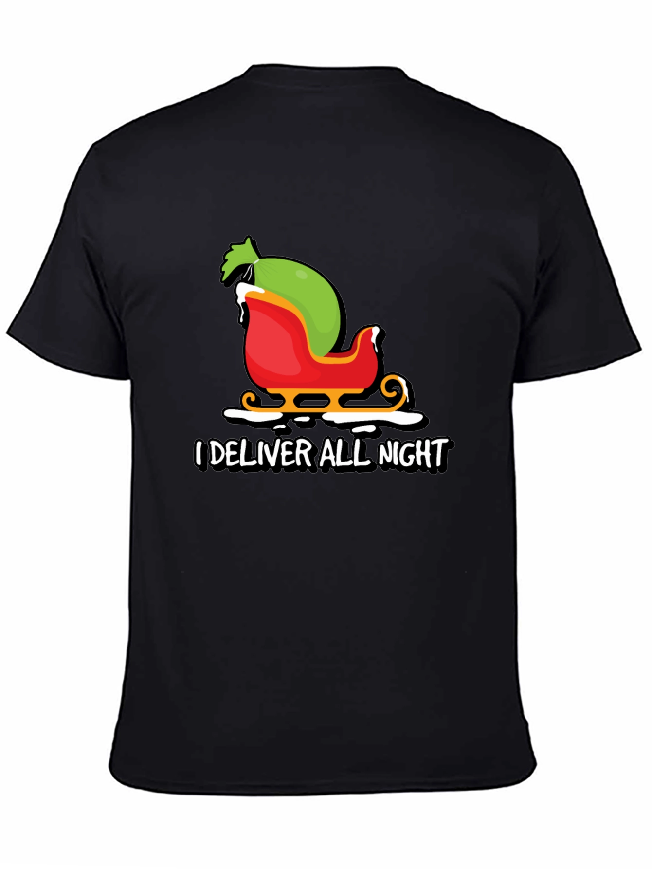 I Deliver All Night Christmas Graphic Tee