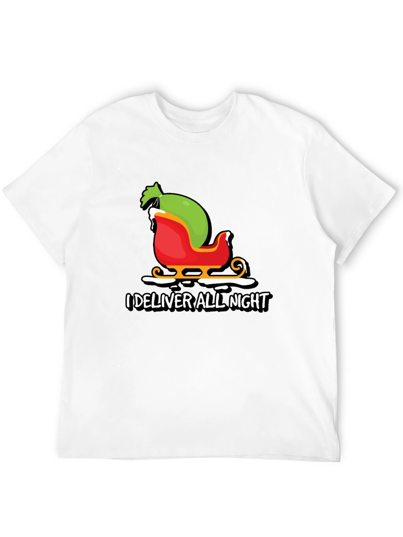 I Deliver All Night Christmas Graphic Tee
