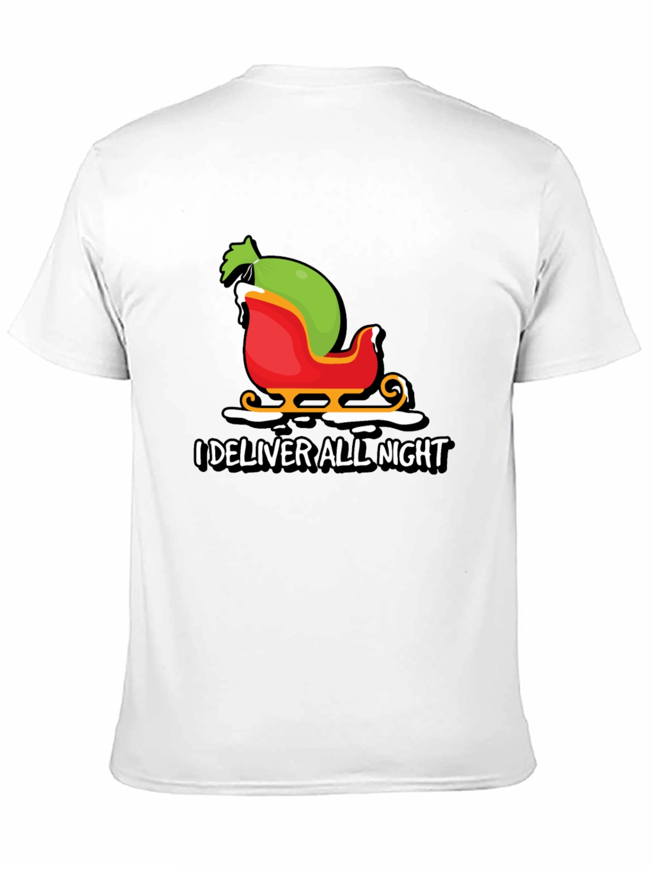 I Deliver All Night Christmas Graphic Tee