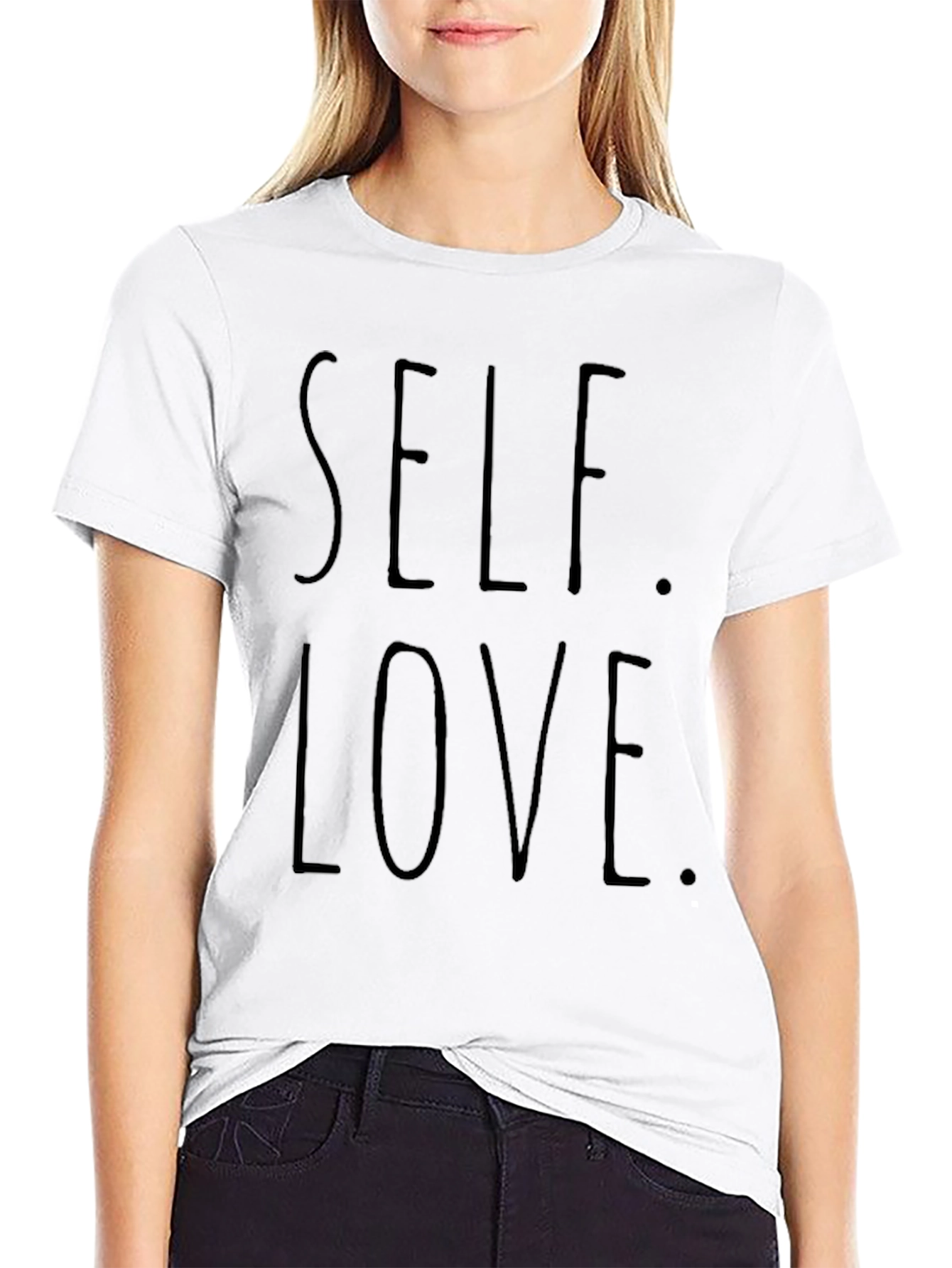Self Love Black Graphic T-Shirt