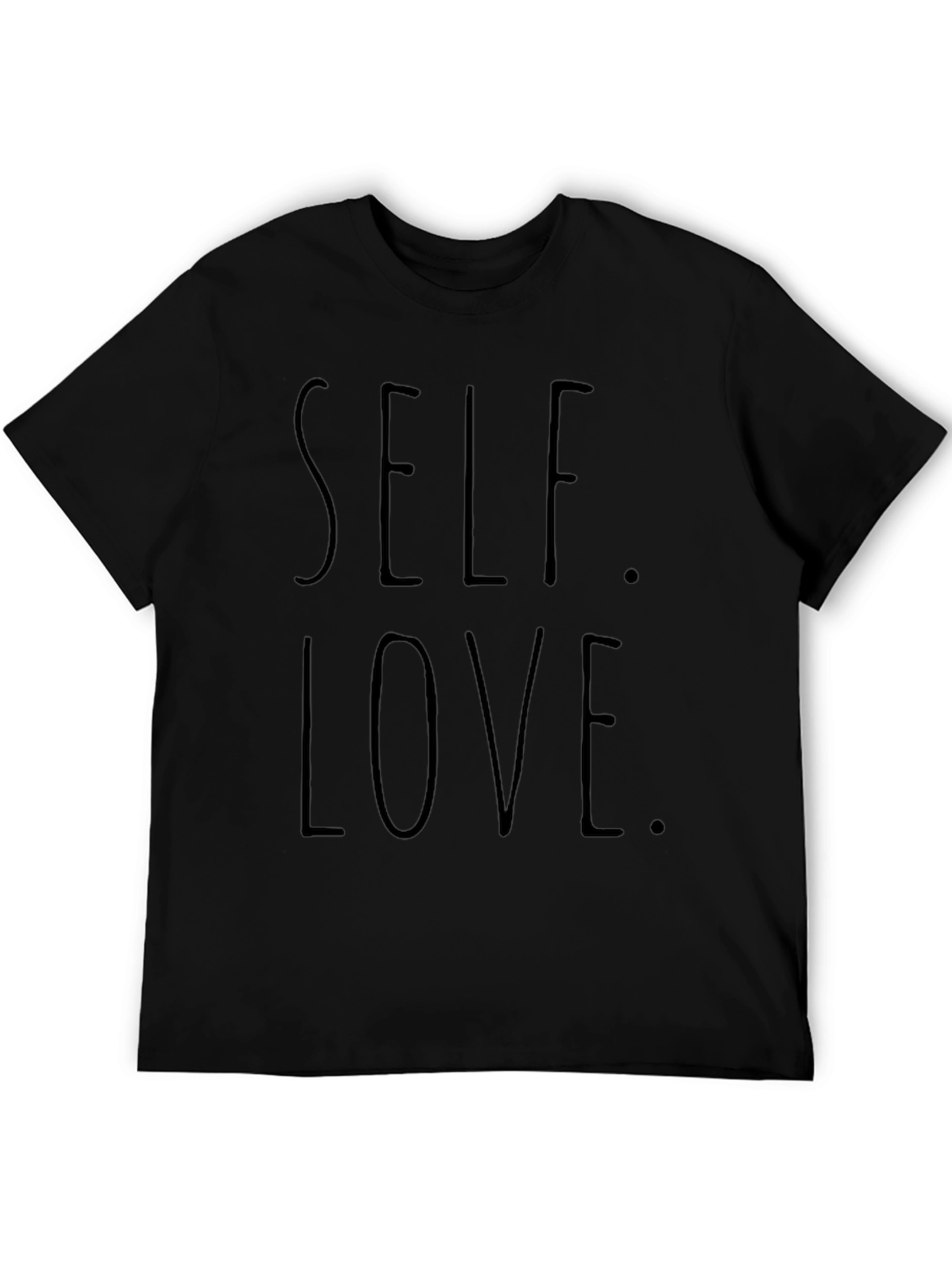 Self Love Black Graphic T-Shirt
