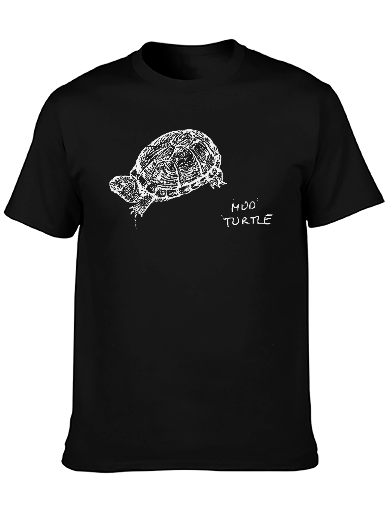 Mud Turtle Graphic T-Shirt - Unisex Black Tee