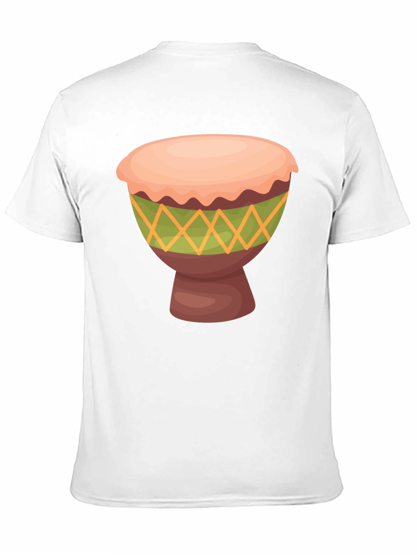 Black T-Shirt with Drum Graphic