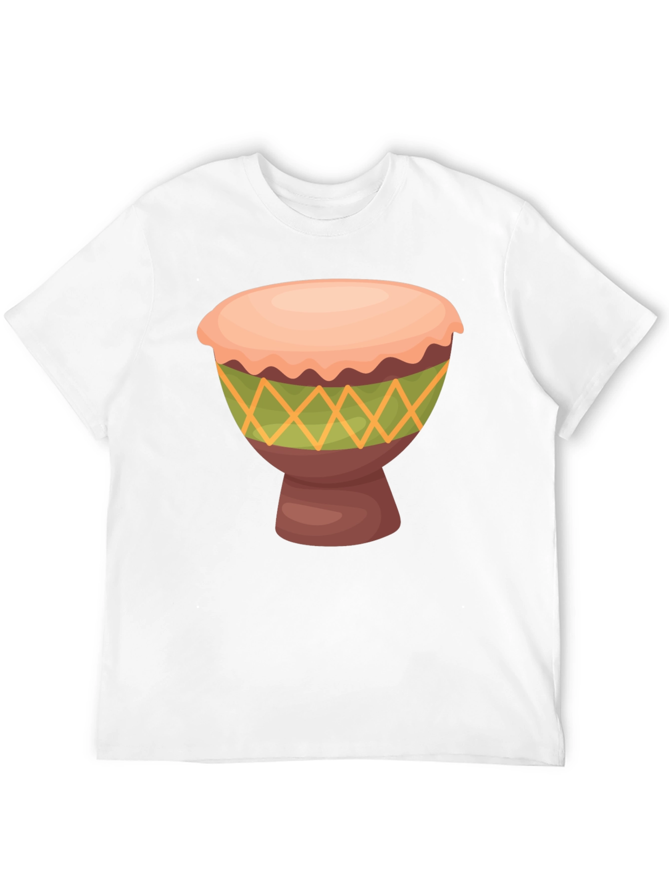 Black T-Shirt with Drum Graphic