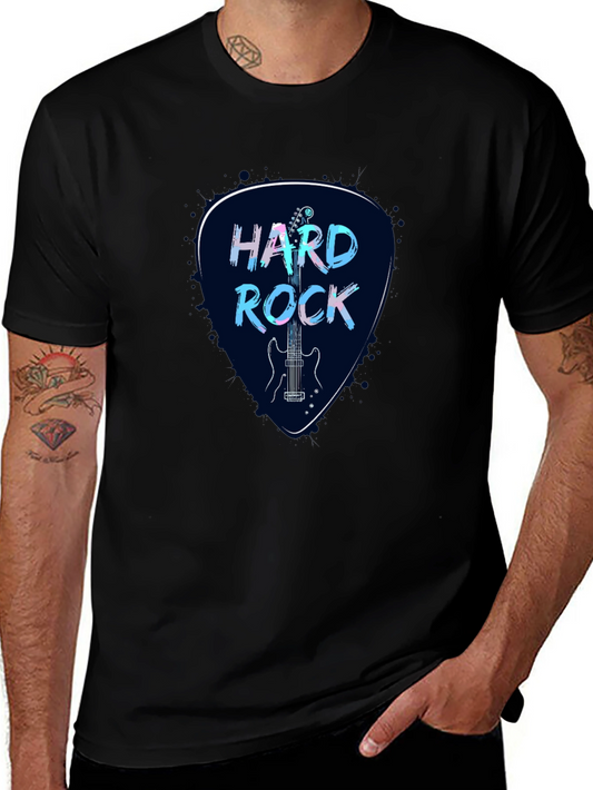 Hard Rock Guitar Pick Graphic Tee - Black