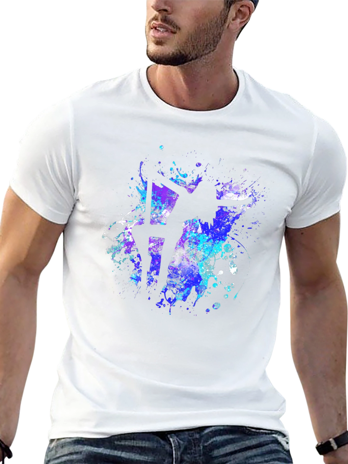 Pole Dancer T-Shirt - Abstract Silhouette Design