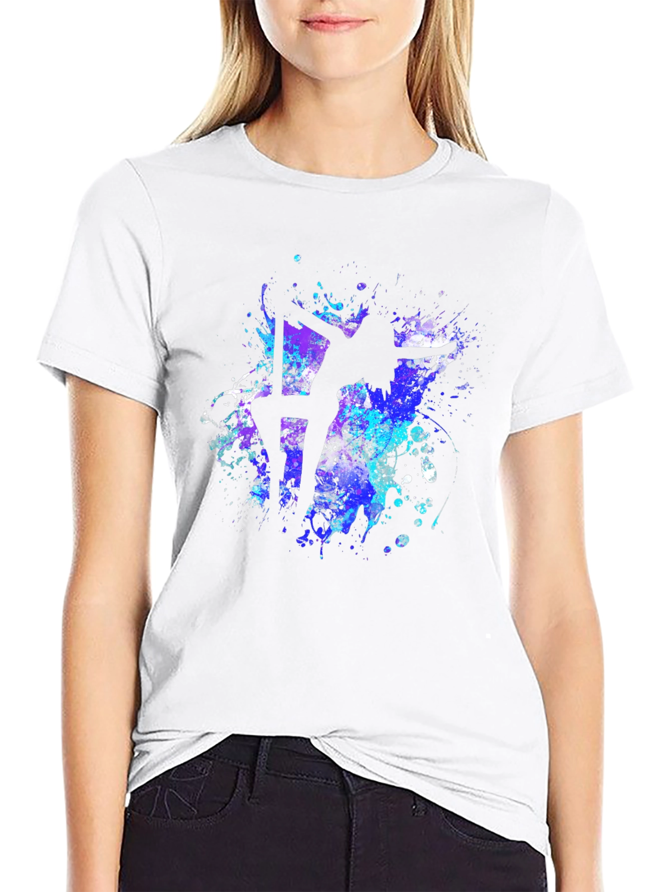 Pole Dancer T-Shirt - Abstract Silhouette Design