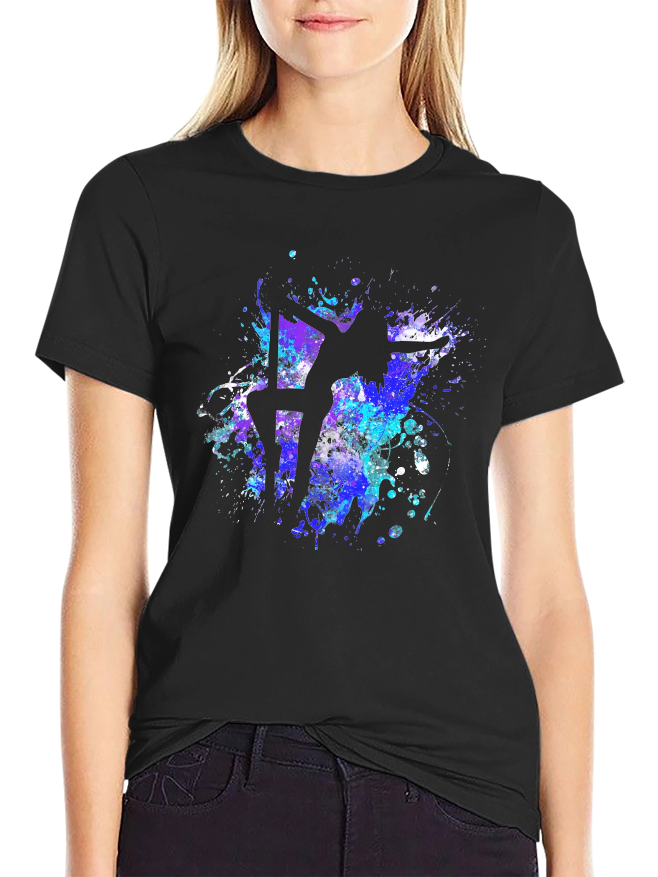 Pole Dancer T-Shirt - Abstract Silhouette Design