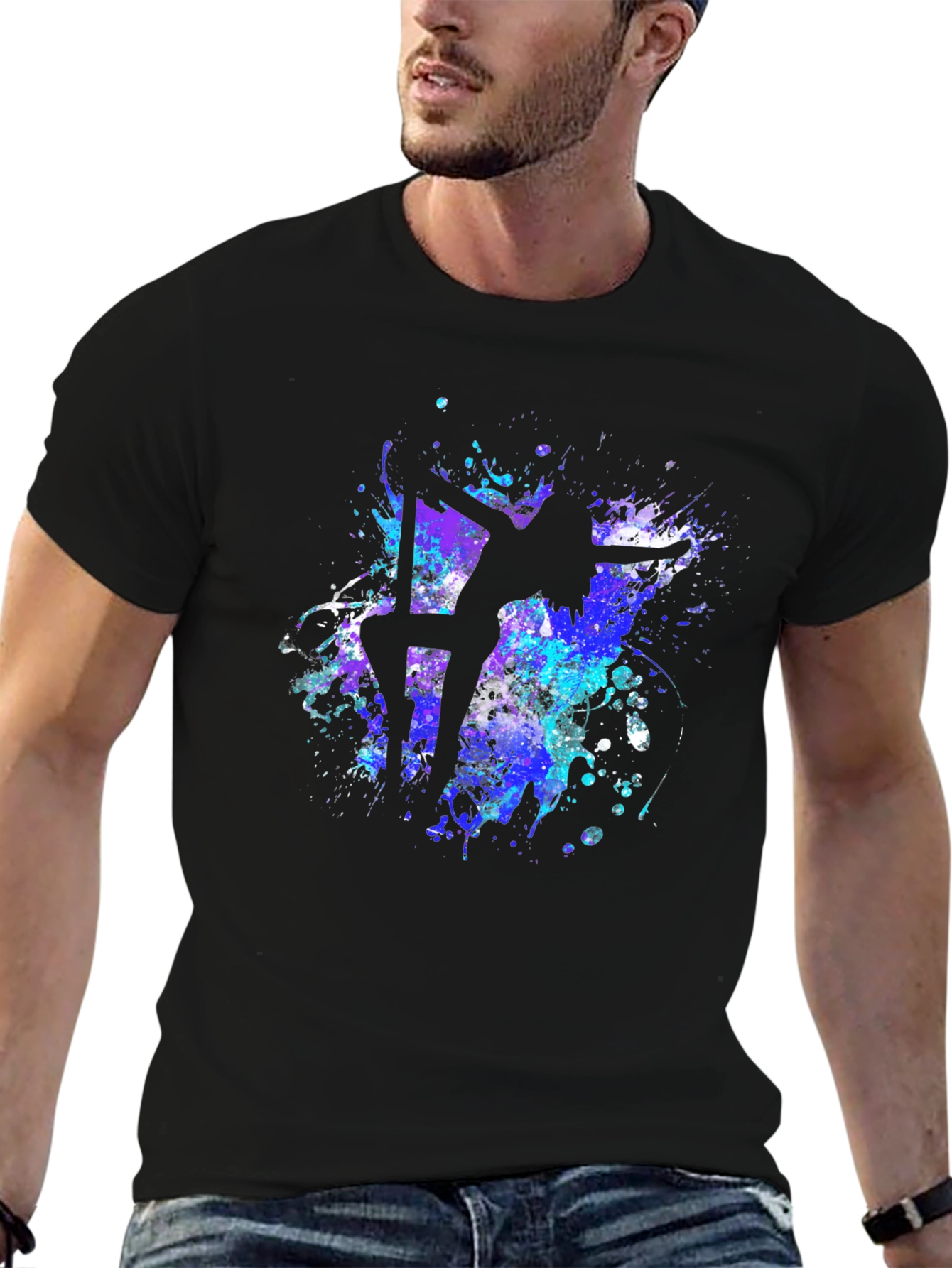 Pole Dancer T-Shirt - Abstract Silhouette Design