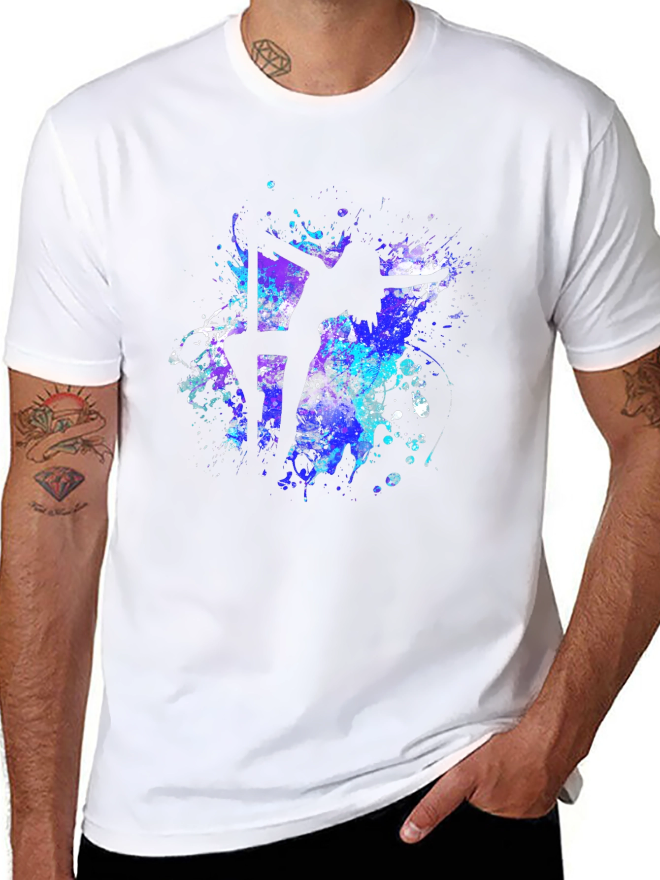 Pole Dancer T-Shirt - Abstract Silhouette Design