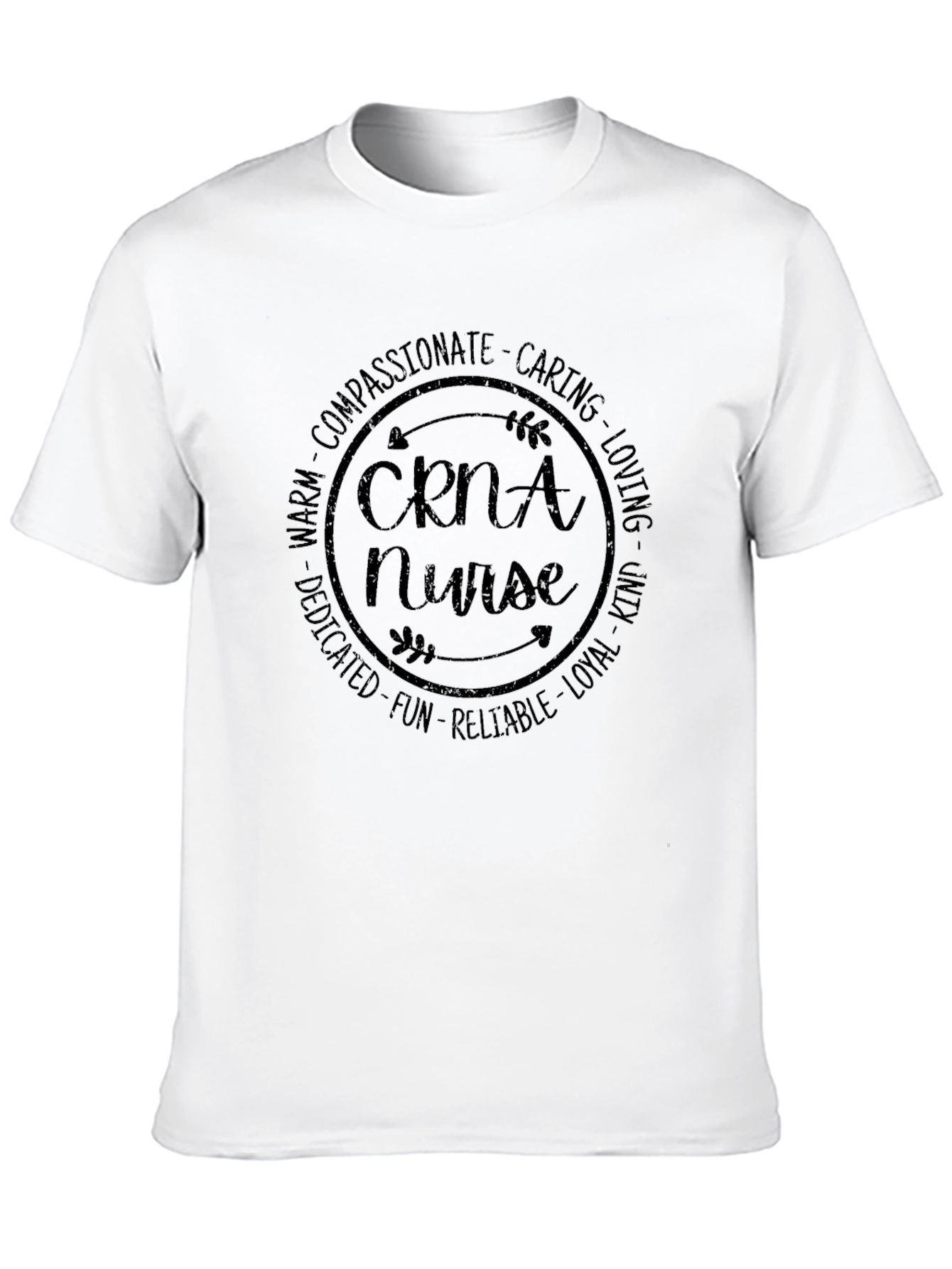 CNRA Nurse T-Shirt - Compassionate Caring Loving Kind