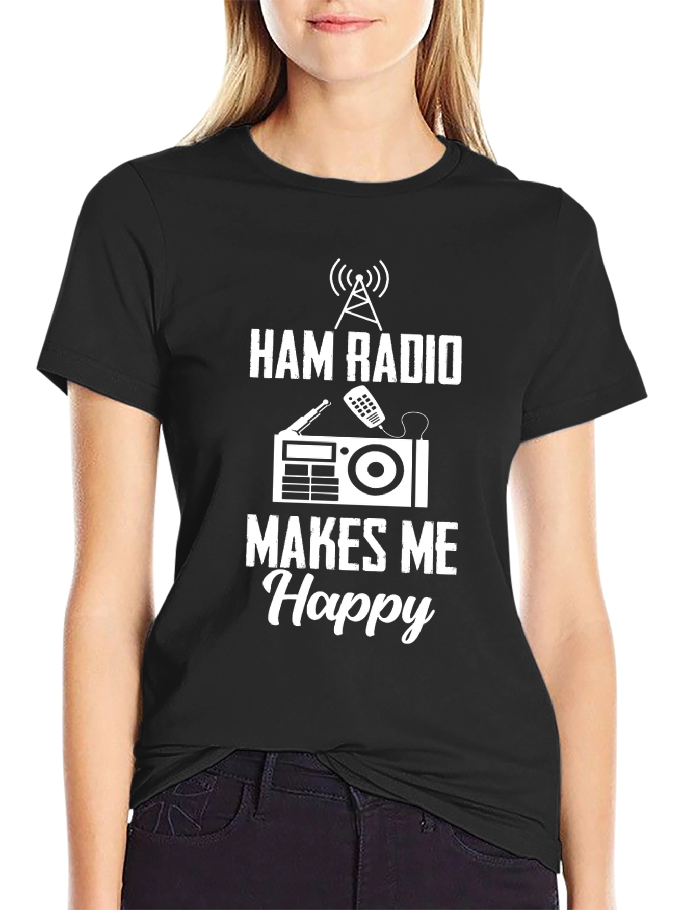 Ham Radio Makes Me Happy T-Shirt