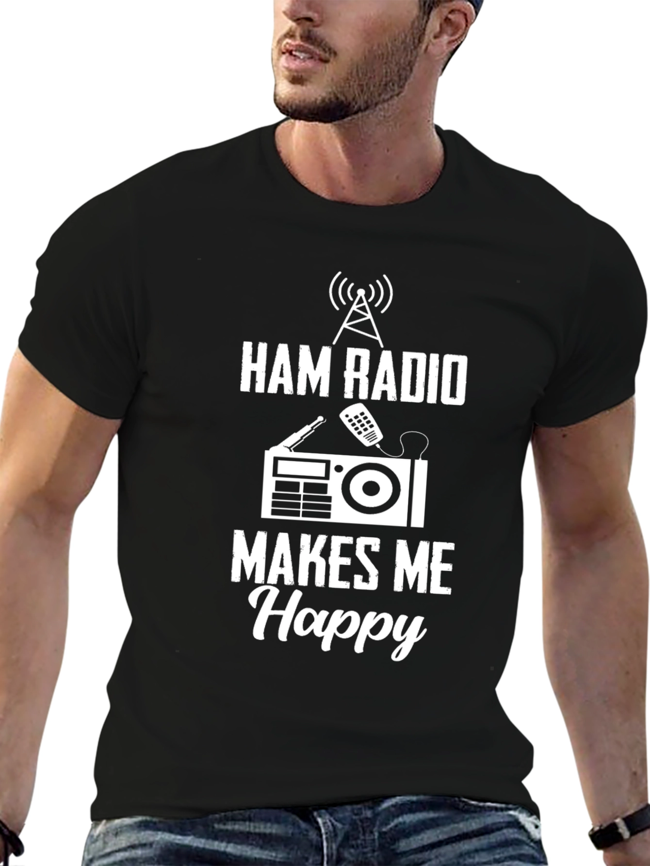 Ham Radio Makes Me Happy T-Shirt