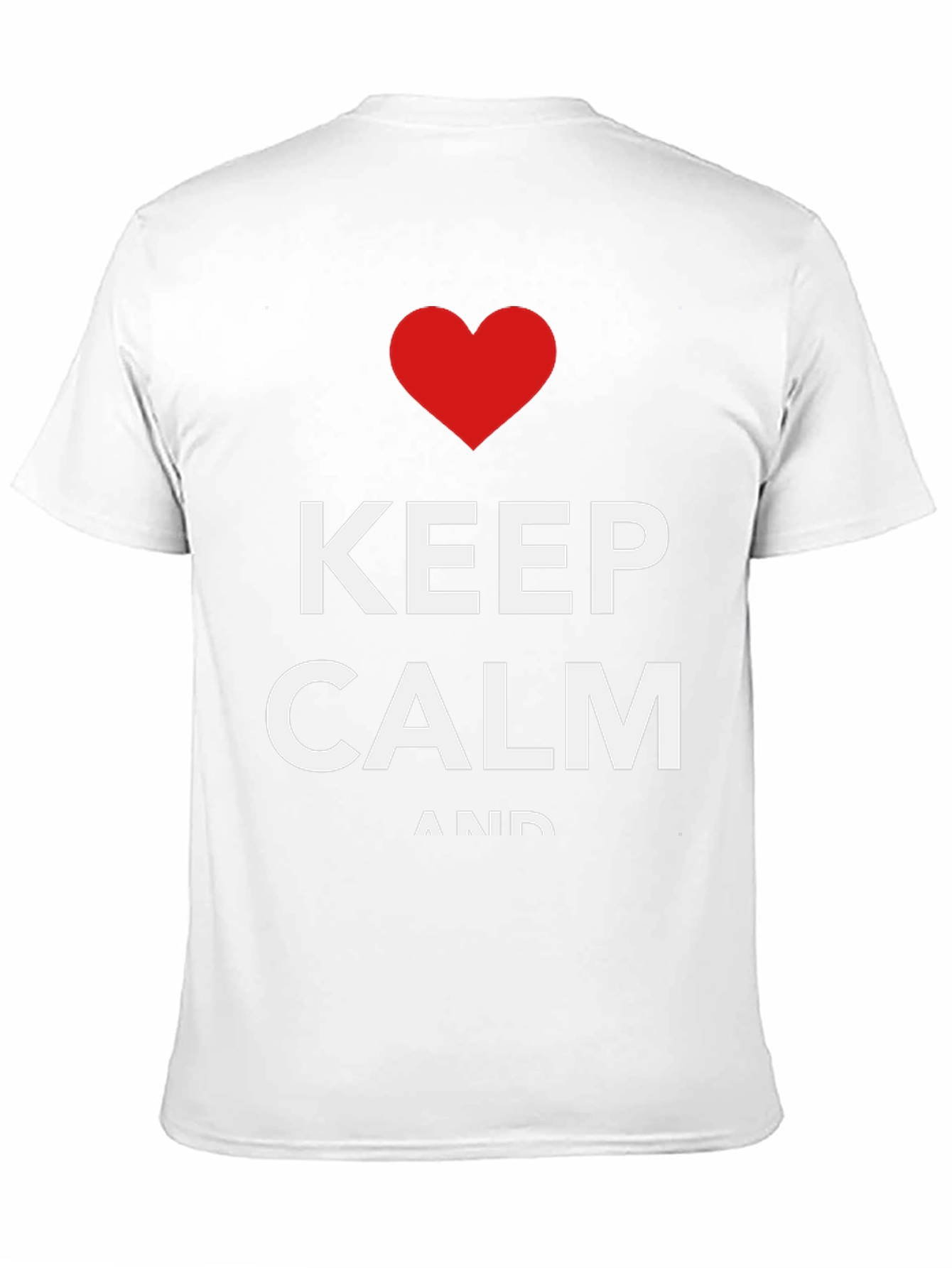 Keep Calm Graphic Tee - Black Cotton Blend
