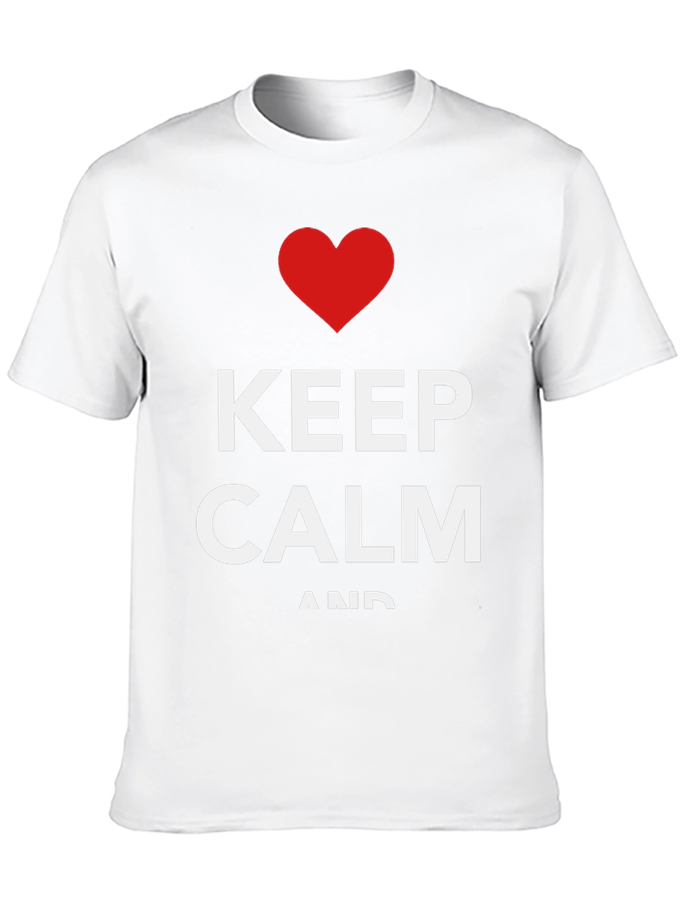 Keep Calm Graphic Tee - Black Cotton Blend