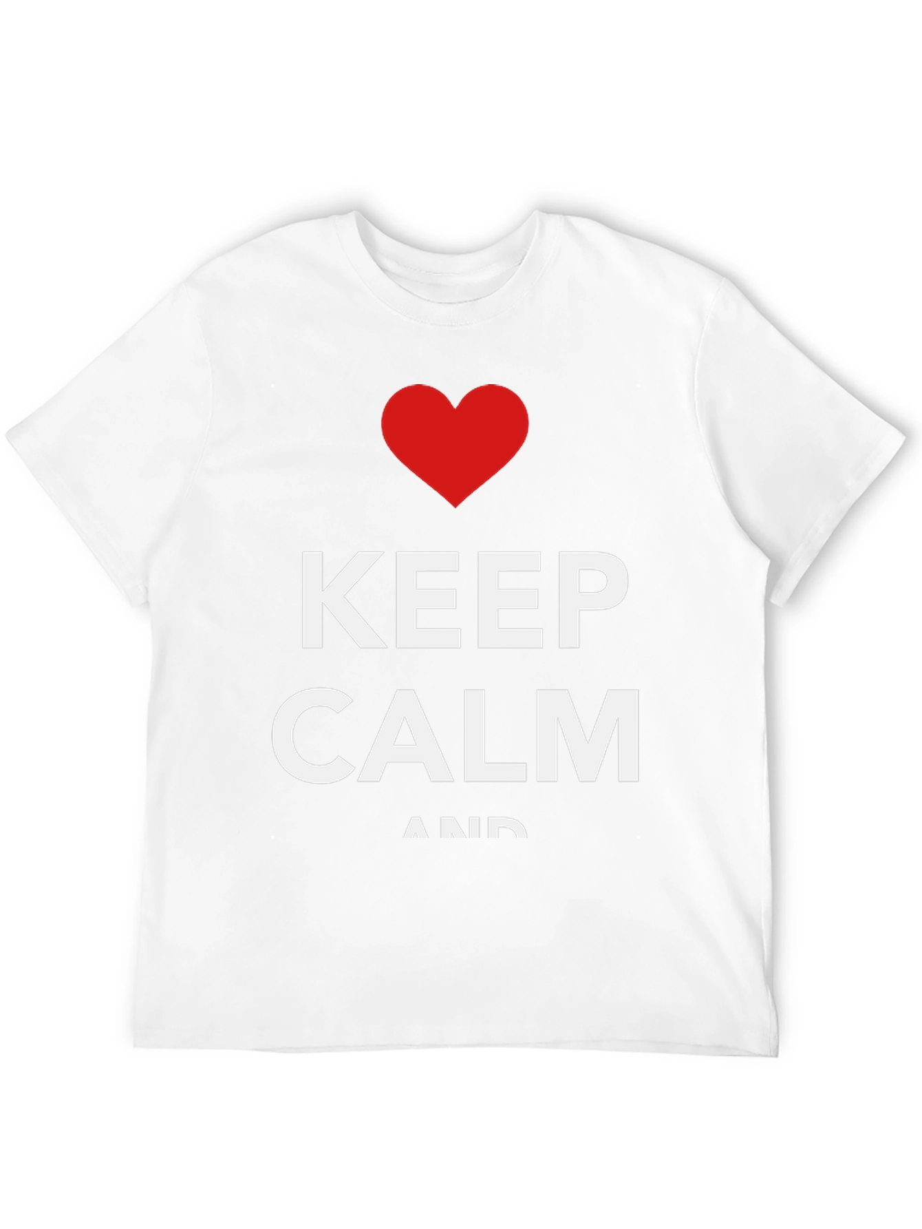 Keep Calm Graphic Tee - Black Cotton Blend
