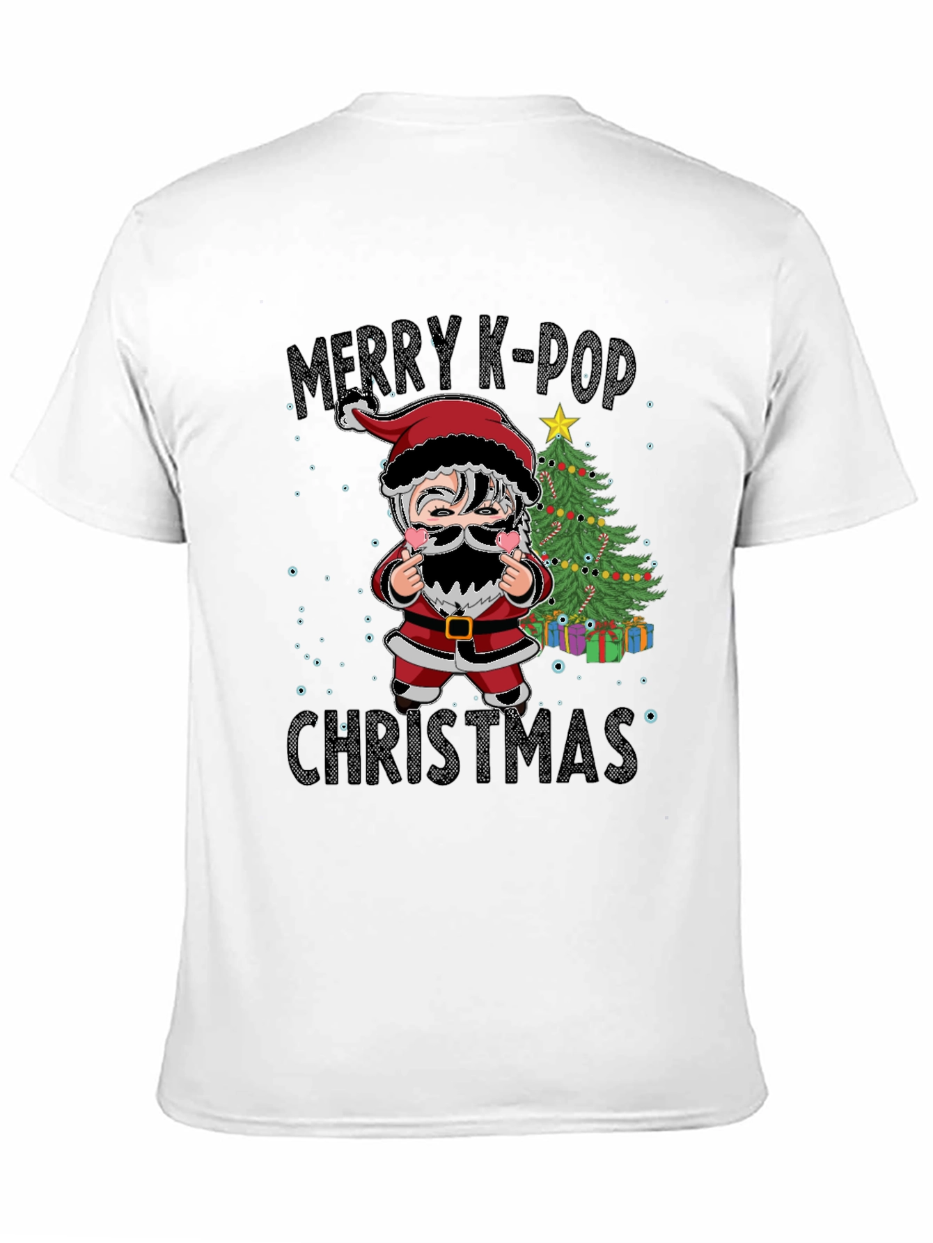 Merry K-Pop Christmas Graphic T-Shirt