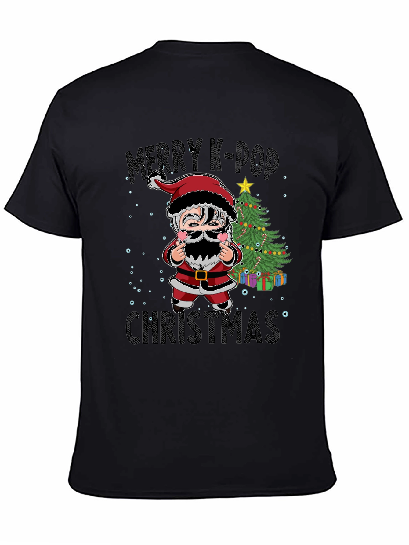 Merry K-Pop Christmas Graphic T-Shirt