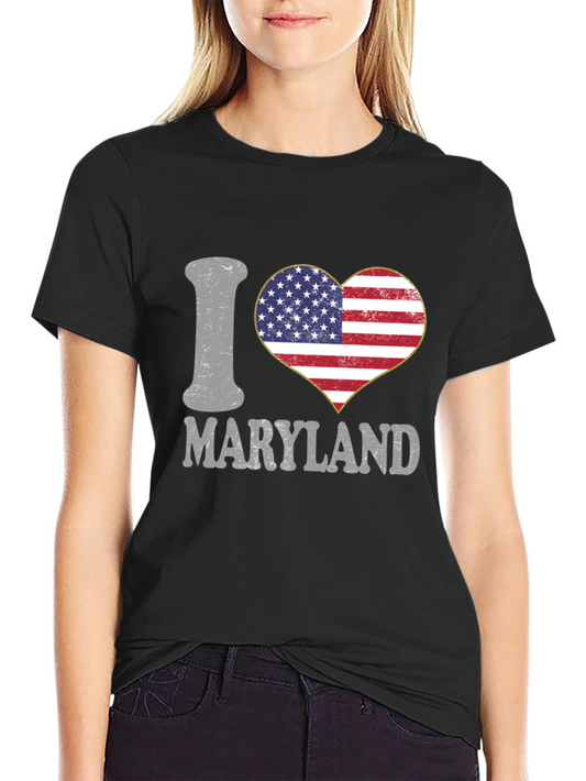 I Love Maryland Heart T-Shirt