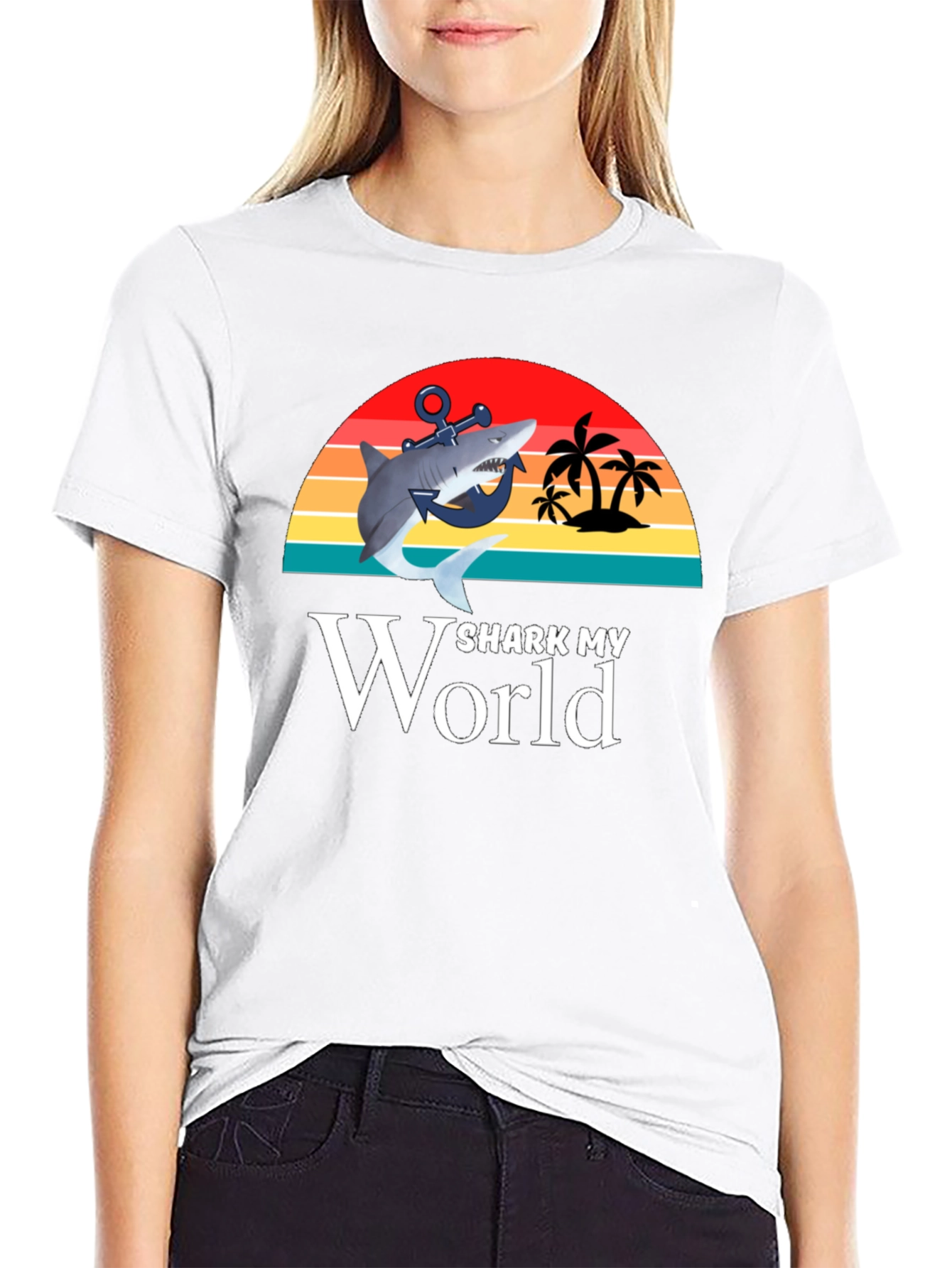 Shark My World Graphic T-Shirt