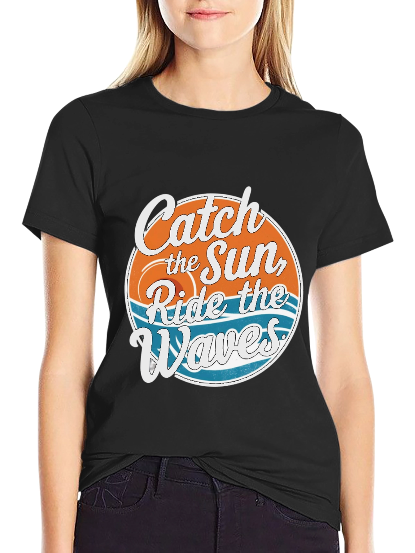 Catch the Sun Ride the Waves Graphic Tee
