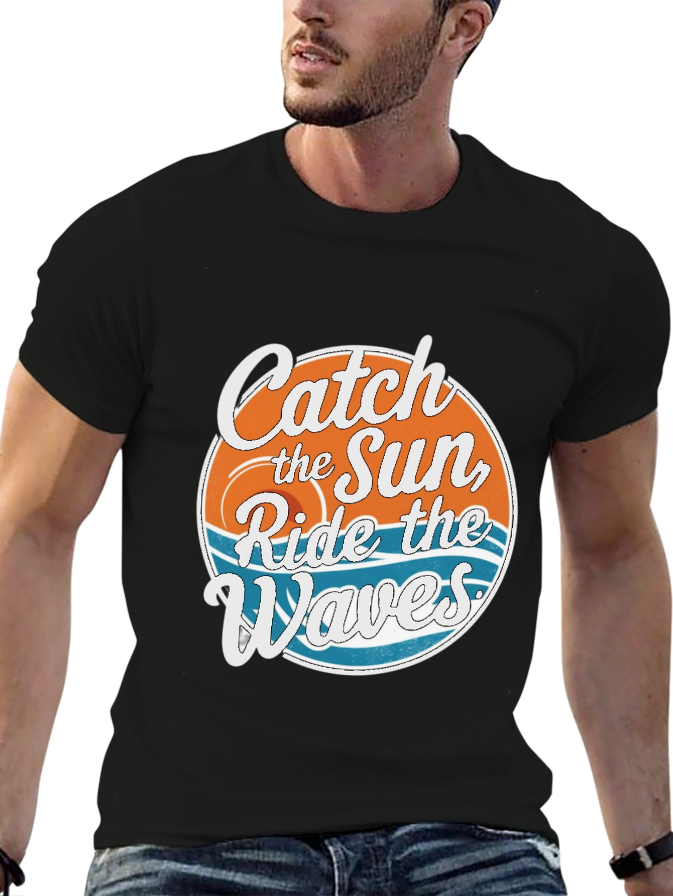 Catch the Sun Ride the Waves Graphic Tee
