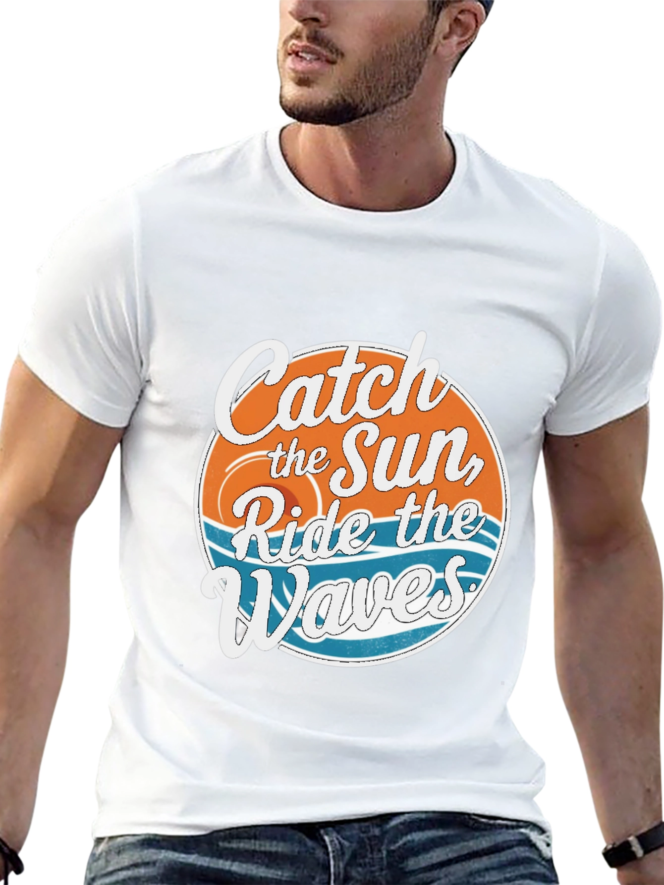 Catch the Sun Ride the Waves Graphic Tee
