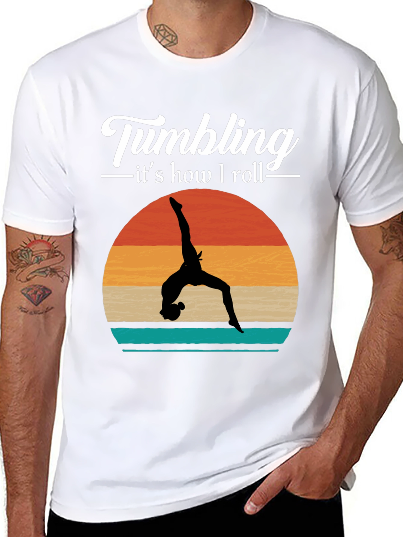 Tumbling T-Shirt - Gymnastics  Retro Style