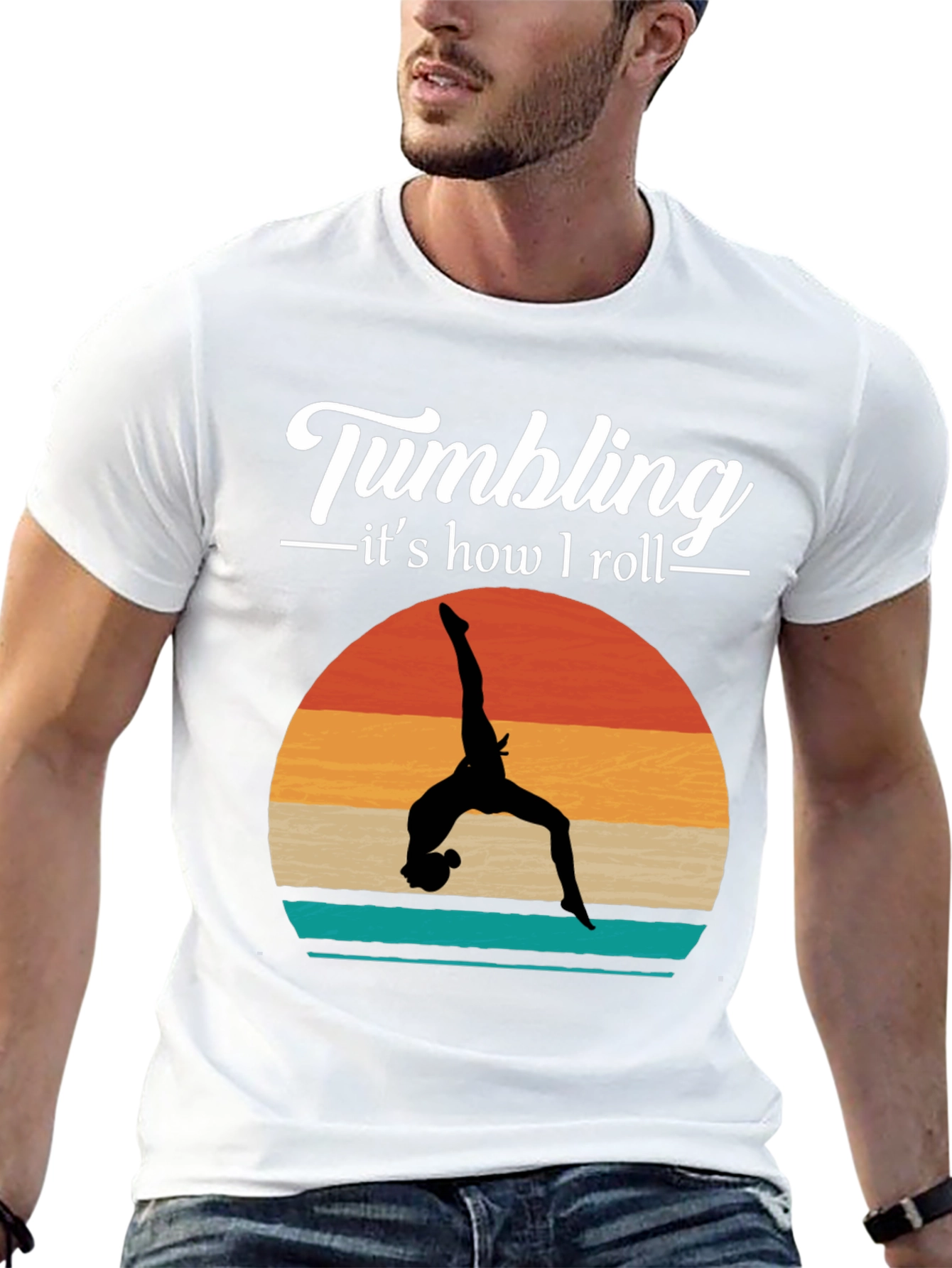 Tumbling T-Shirt - Gymnastics  Retro Style