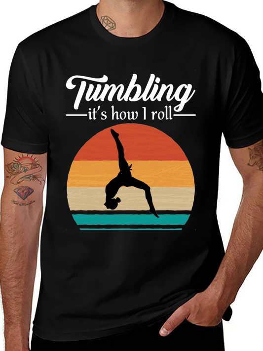 Tumbling T-Shirt - Gymnastics  Retro Style