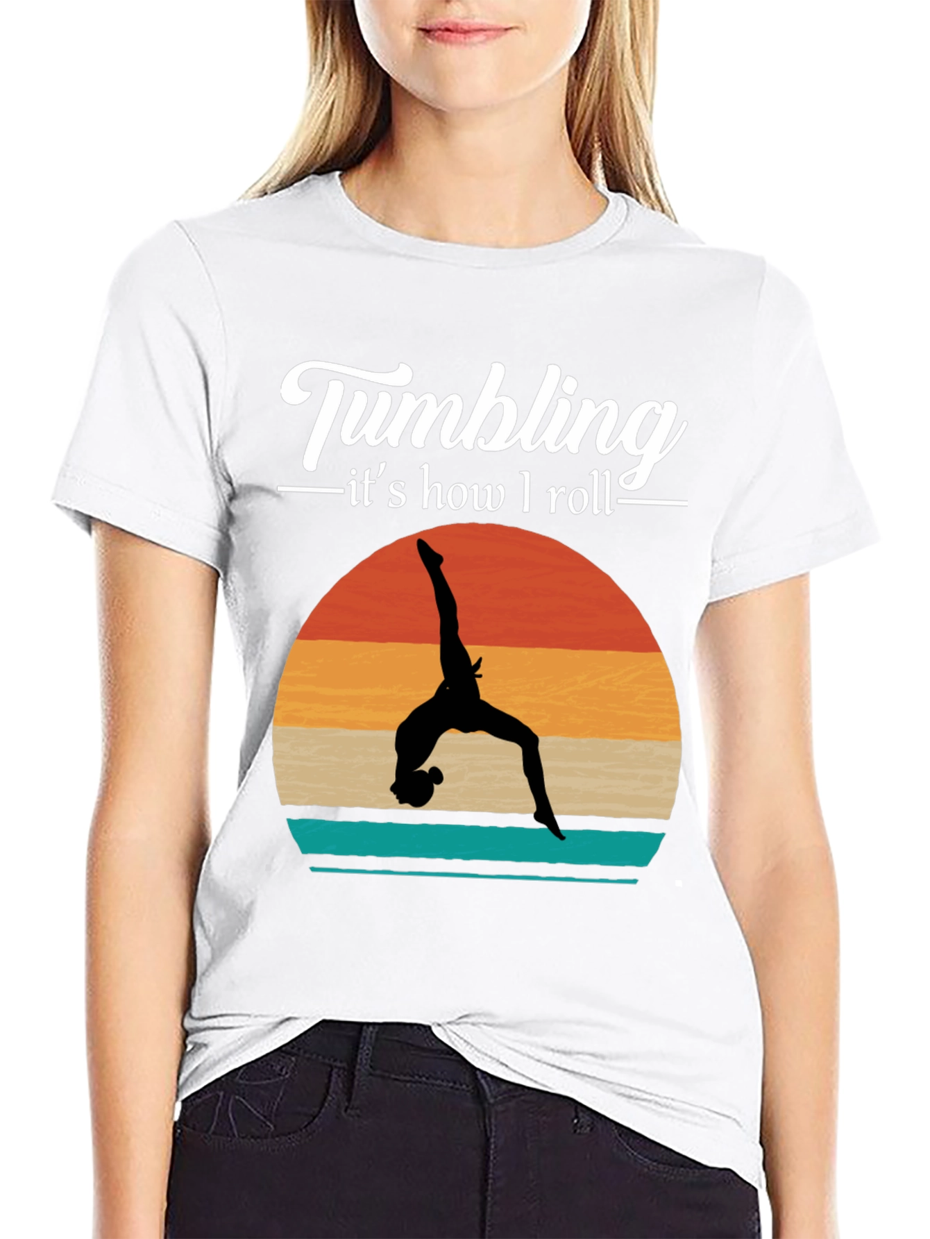 Tumbling T-Shirt - Gymnastics  Retro Style
