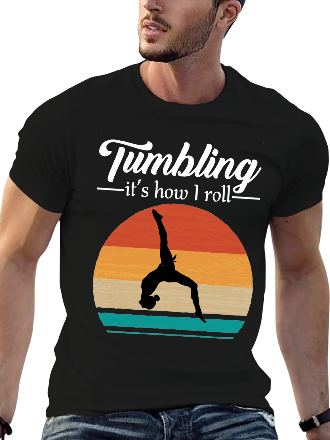Tumbling T-Shirt - Gymnastics  Retro Style