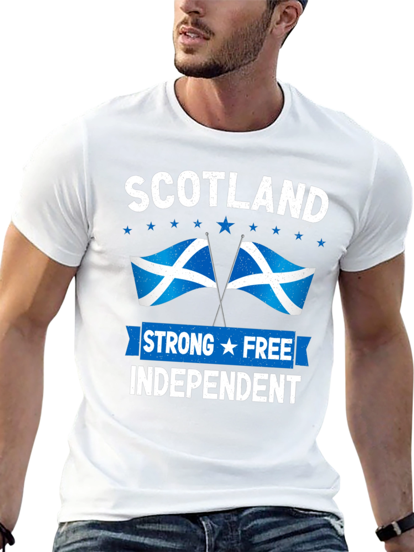 Scotland Strong Free Independent Graphic T-Shirt