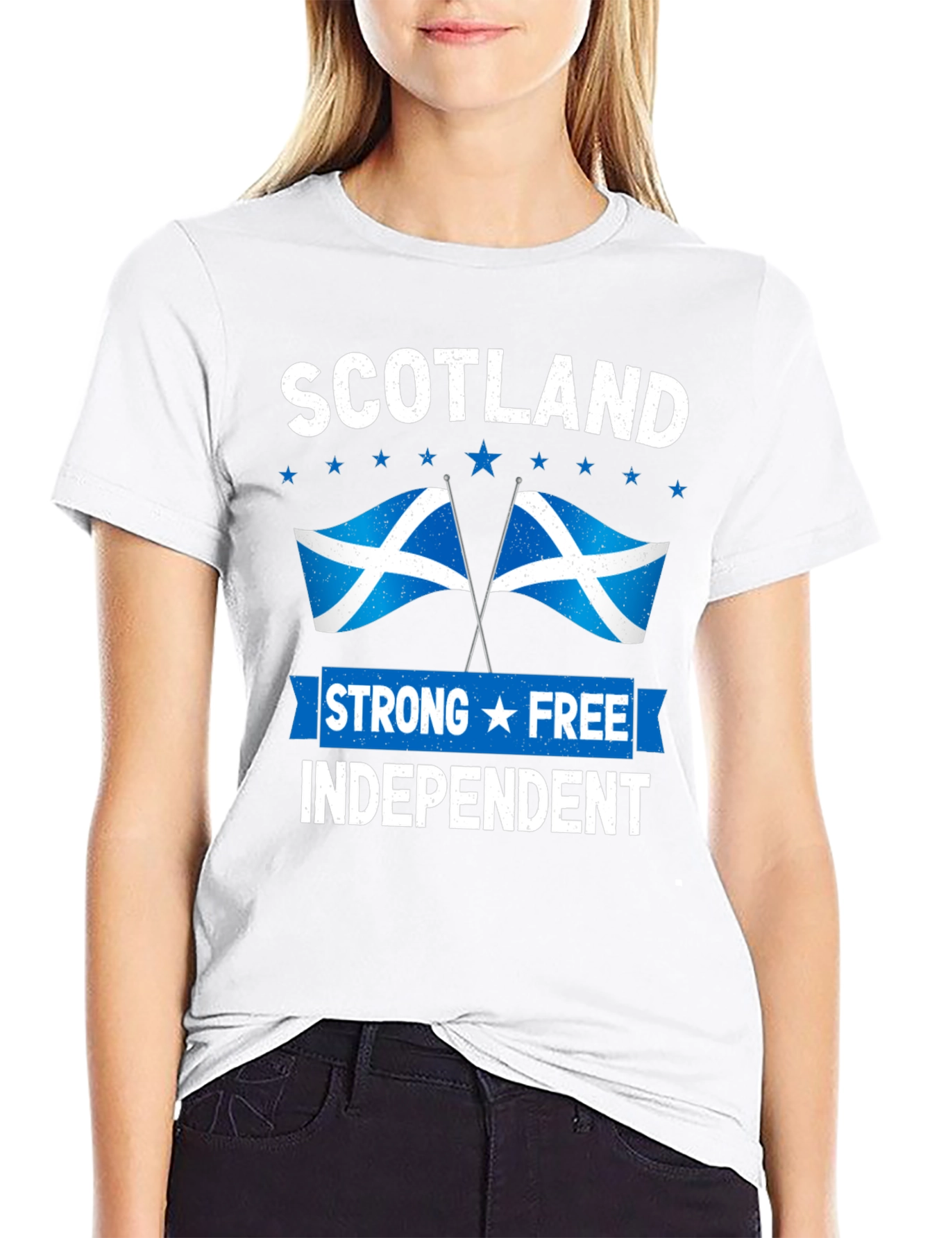 Scotland Strong Free Independent Graphic T-Shirt