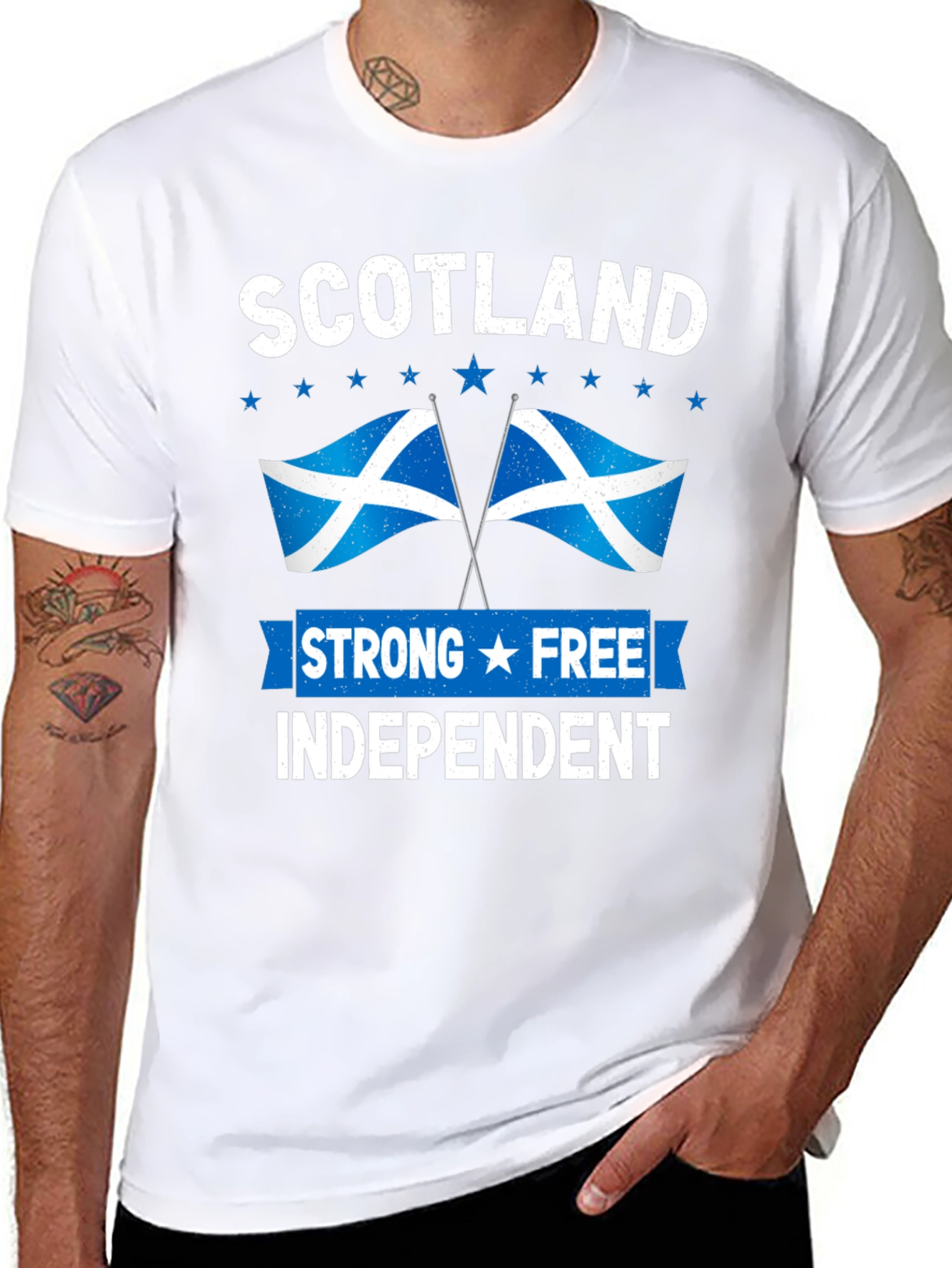 Scotland Strong Free Independent Graphic T-Shirt