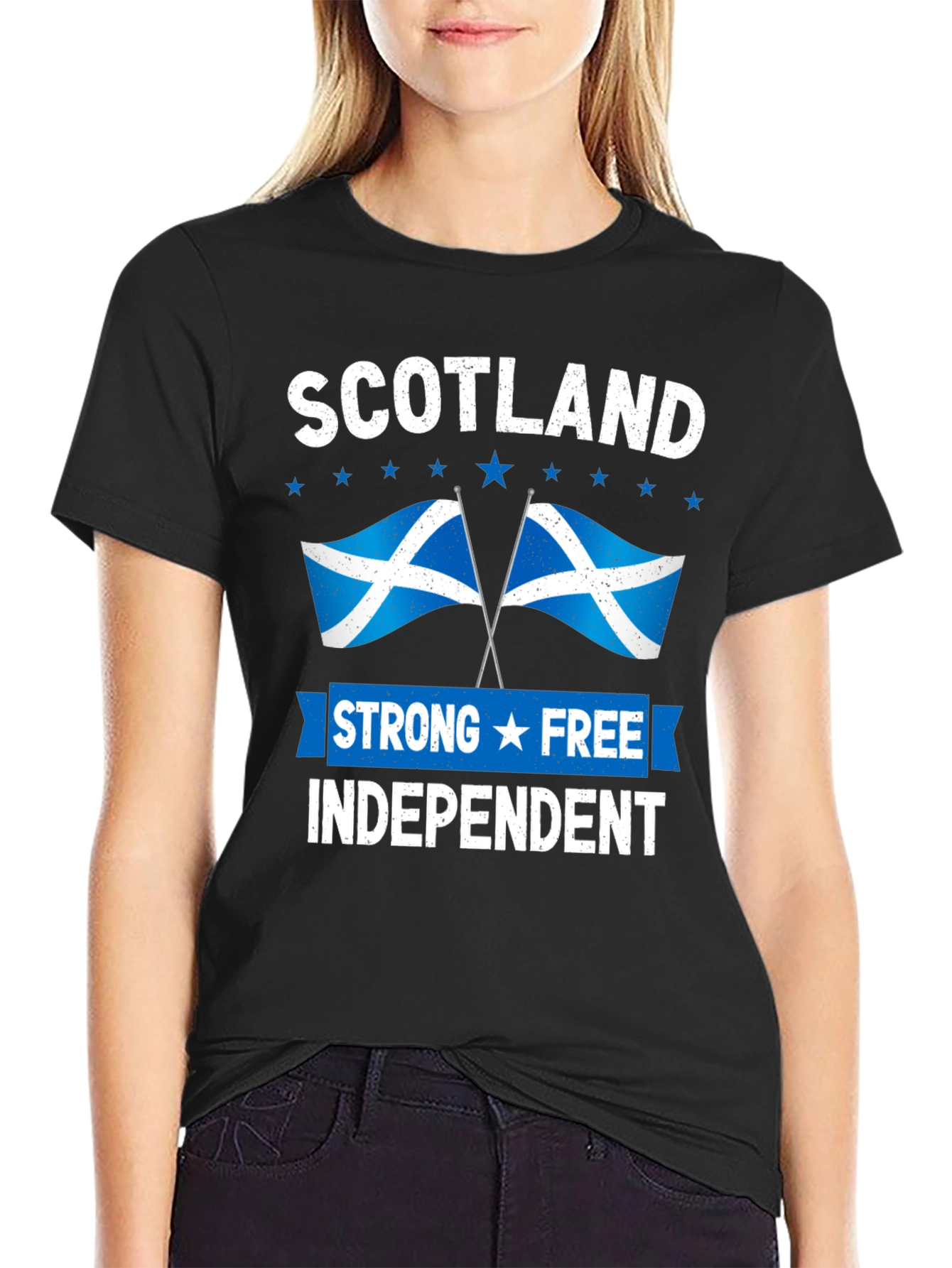 Scotland Strong Free Independent Graphic T-Shirt