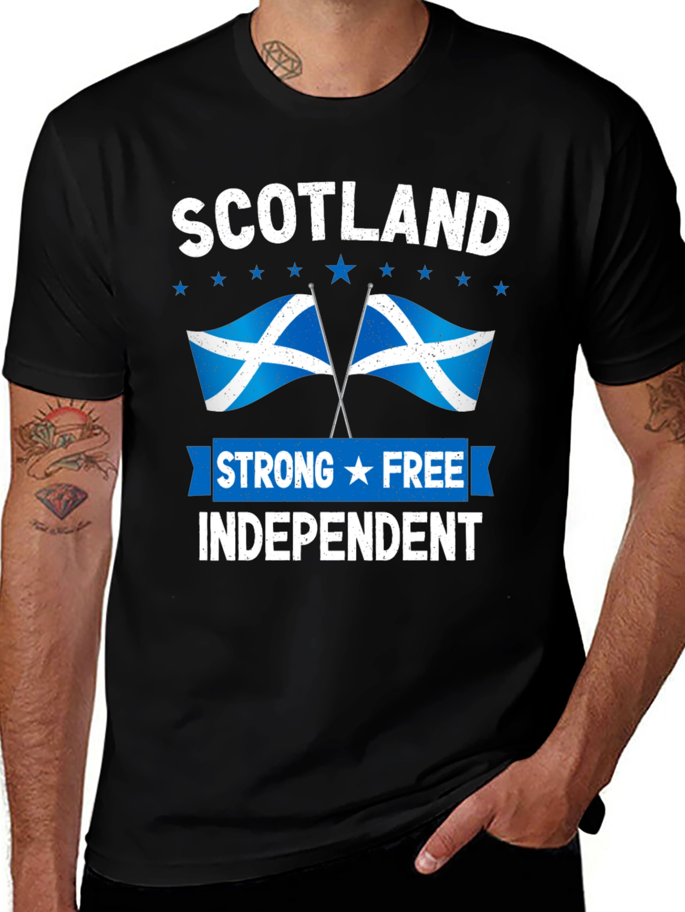 Scotland Strong Free Independent Graphic T-Shirt