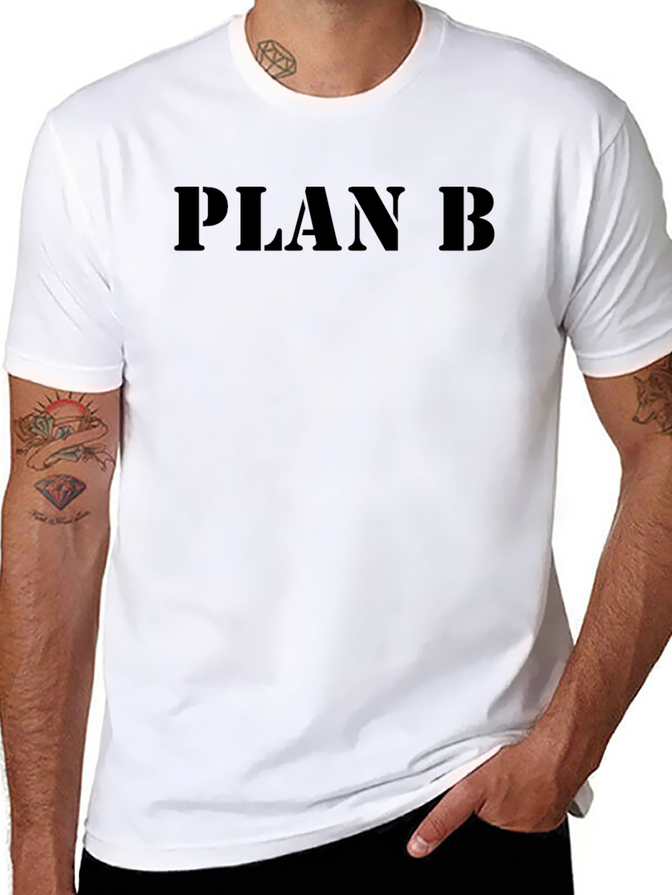 Plan B Black T-Shirt - Bold Statement Tee