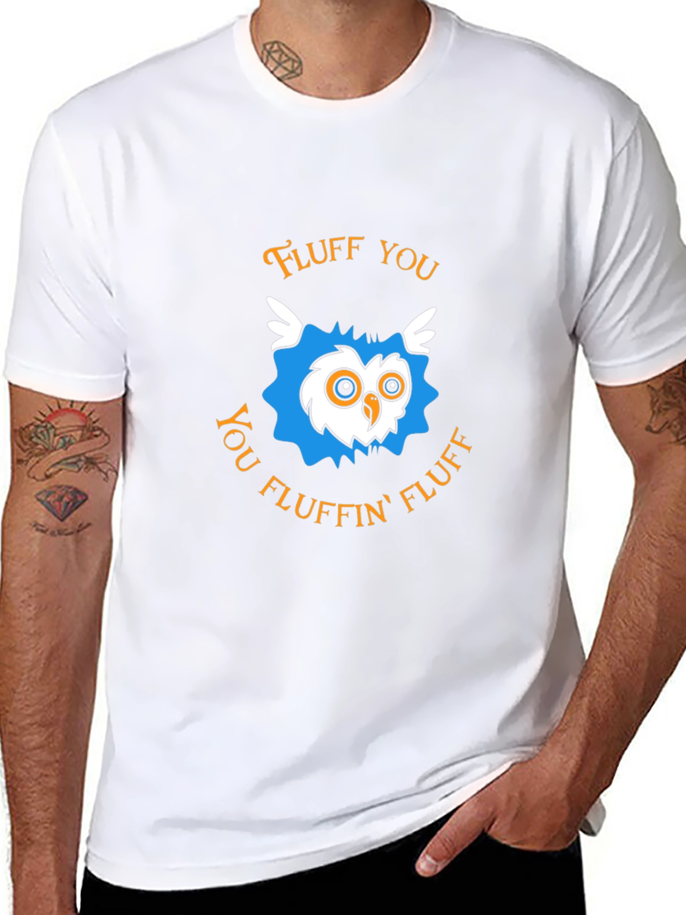 Fluff You Owl T-Shirt - Funny Graphic Tee