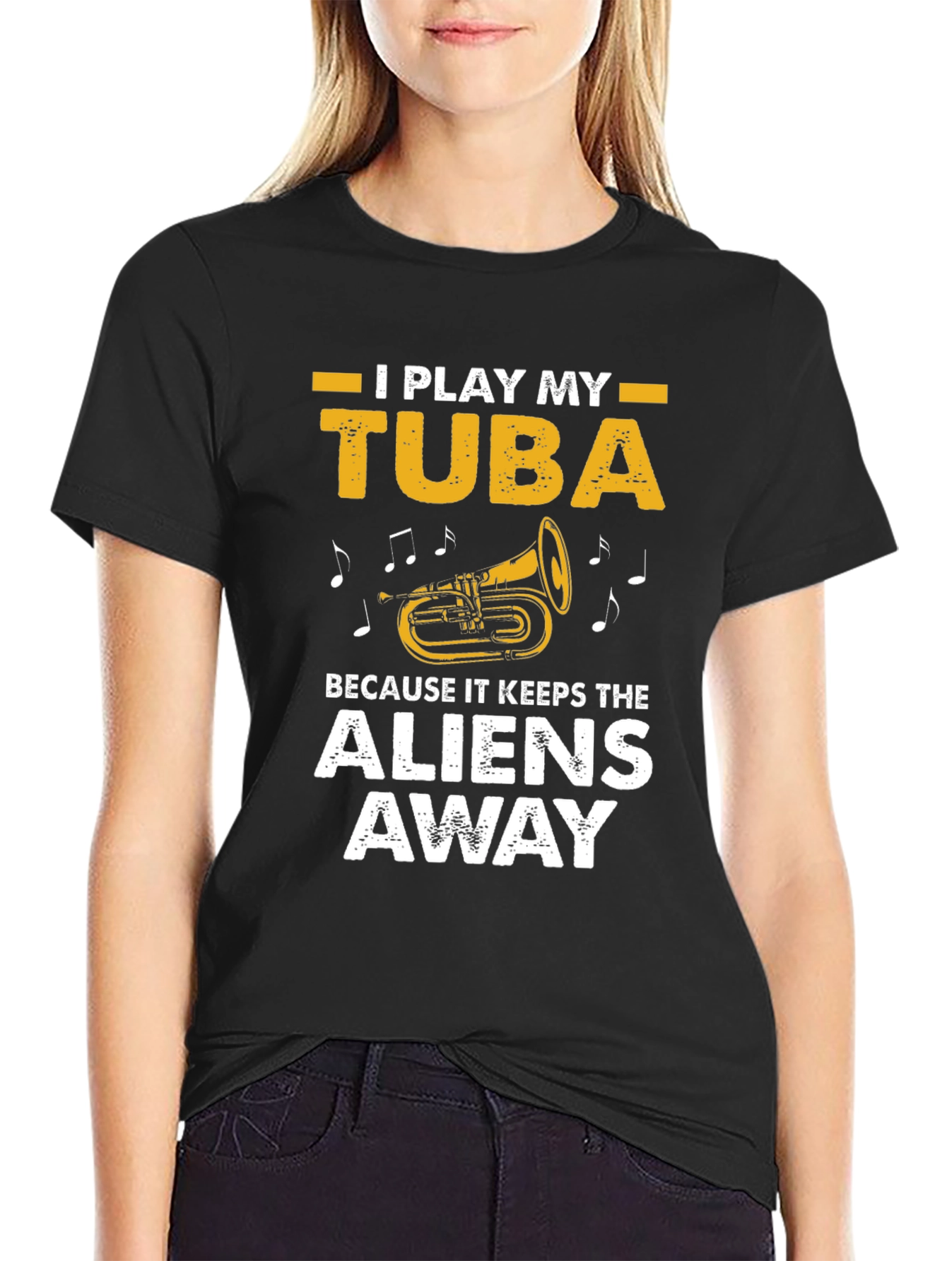 I Play My Tuba T-Shirt - Alien Protection