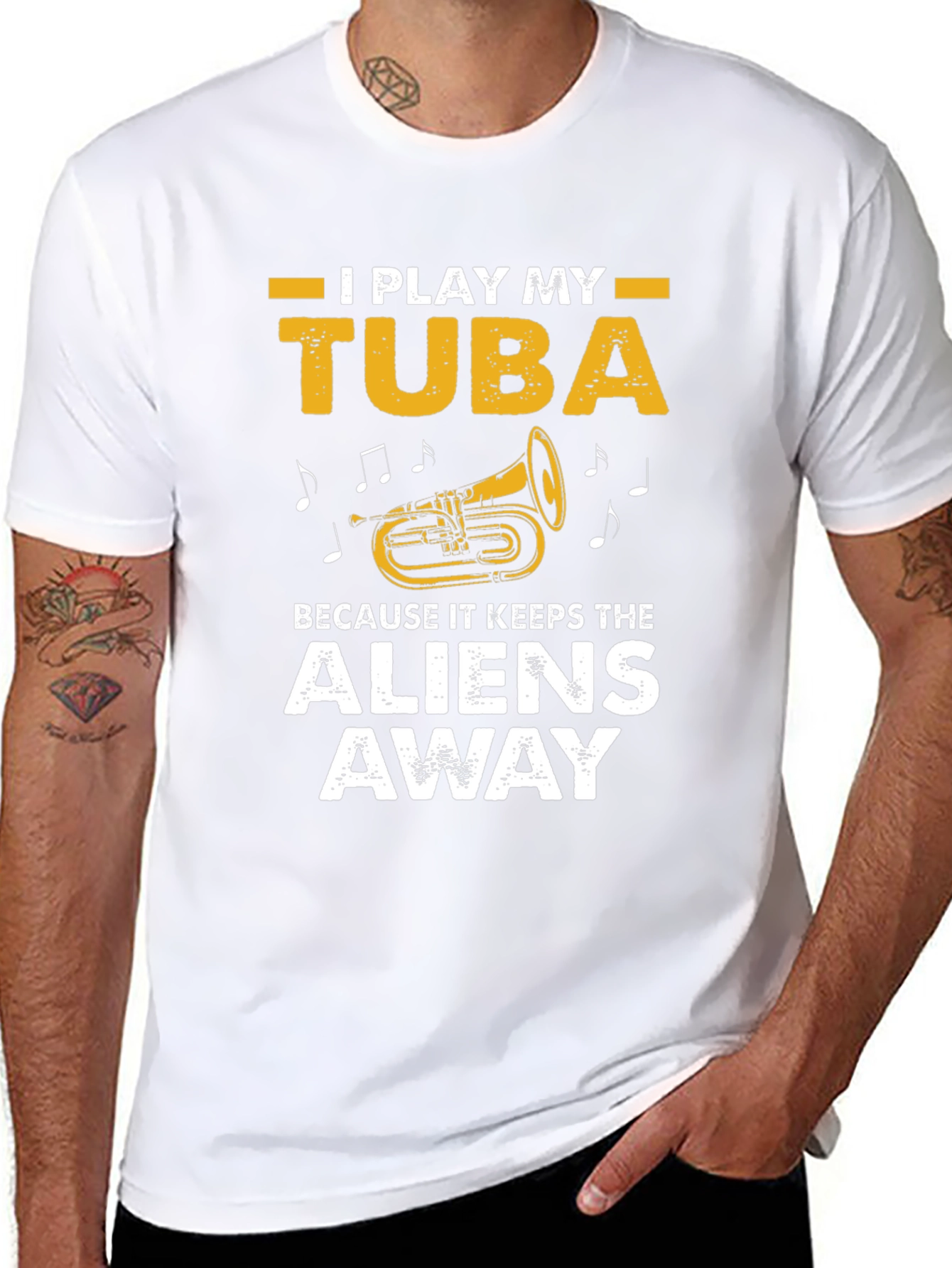 I Play My Tuba T-Shirt - Alien Protection