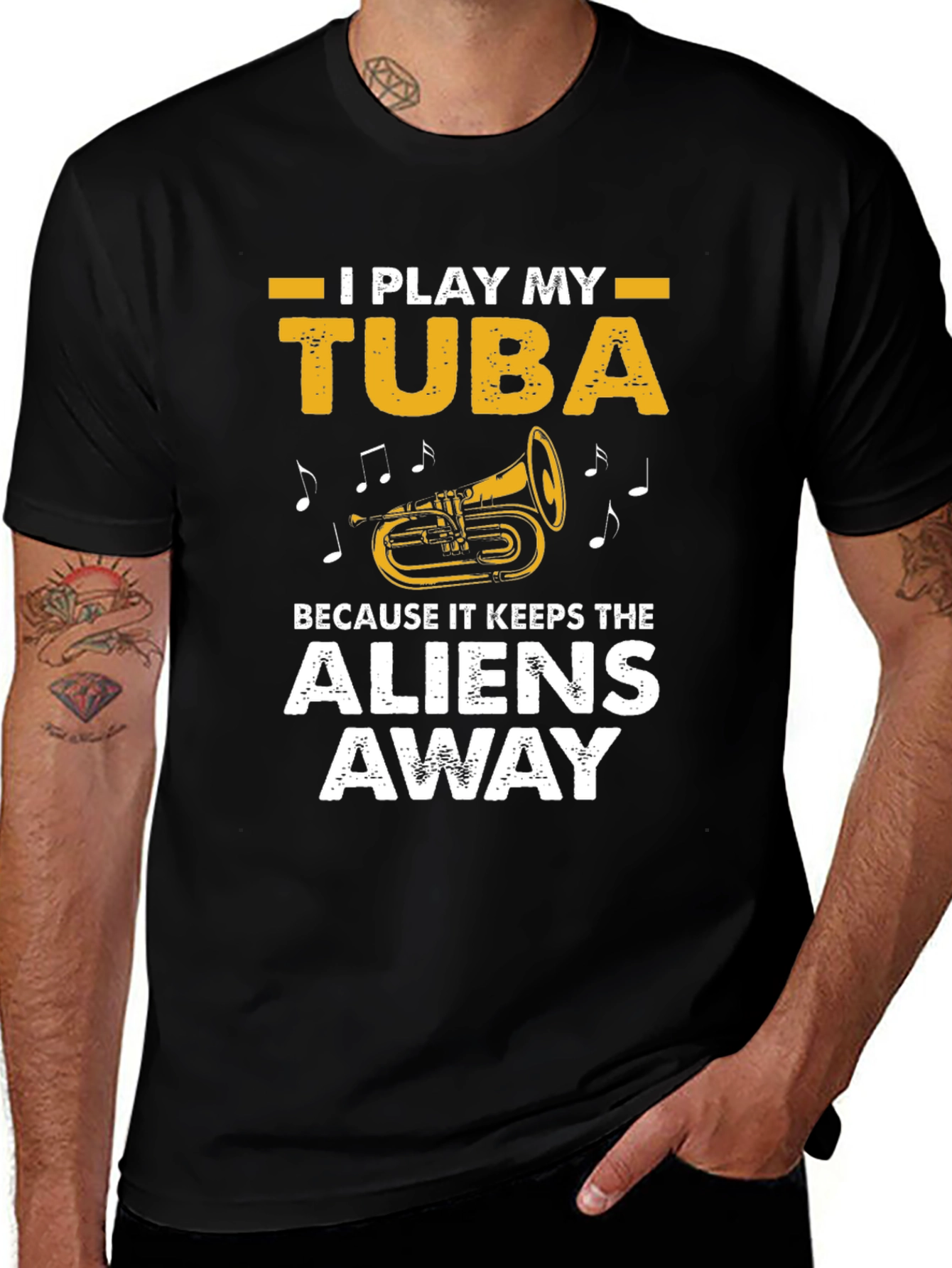 I Play My Tuba T-Shirt - Alien Protection