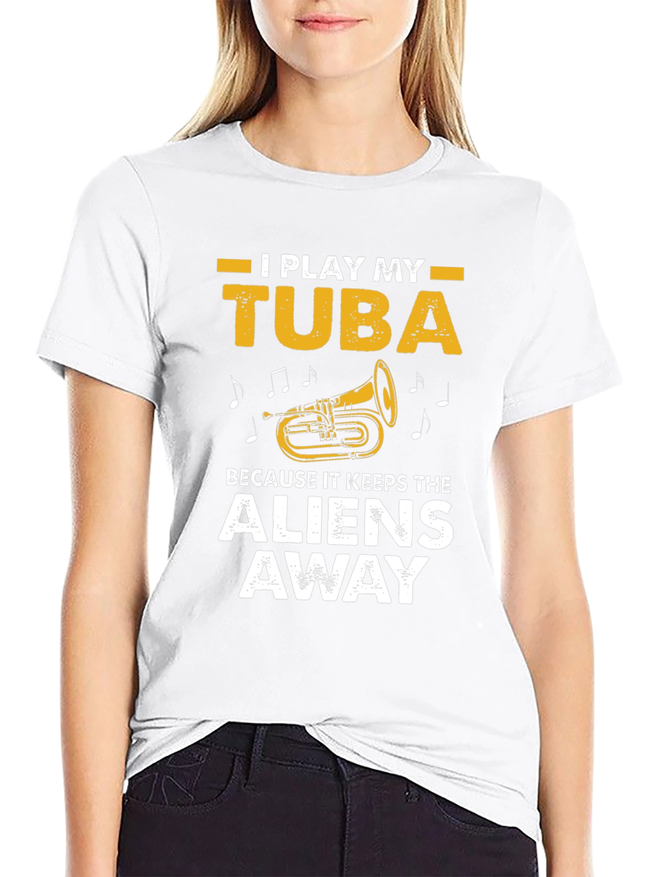I Play My Tuba T-Shirt - Alien Protection
