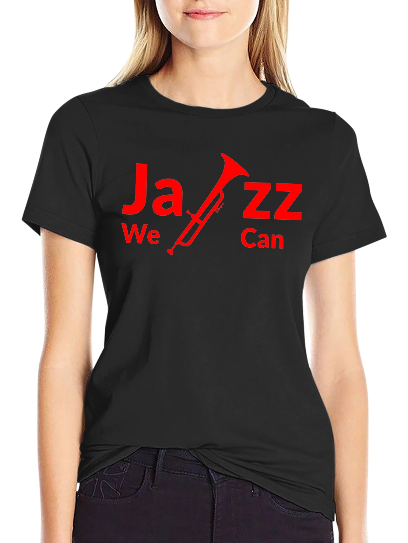 Jazz We Can Black T-Shirt