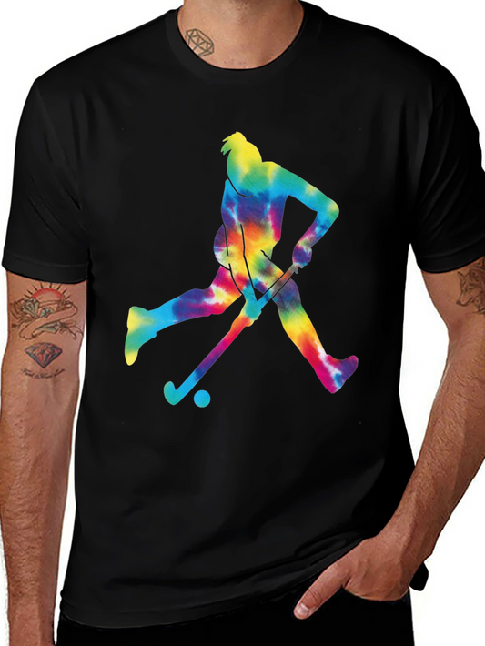 Tie Dye Field Hockey T-Shirt - Cool Graphic Tee